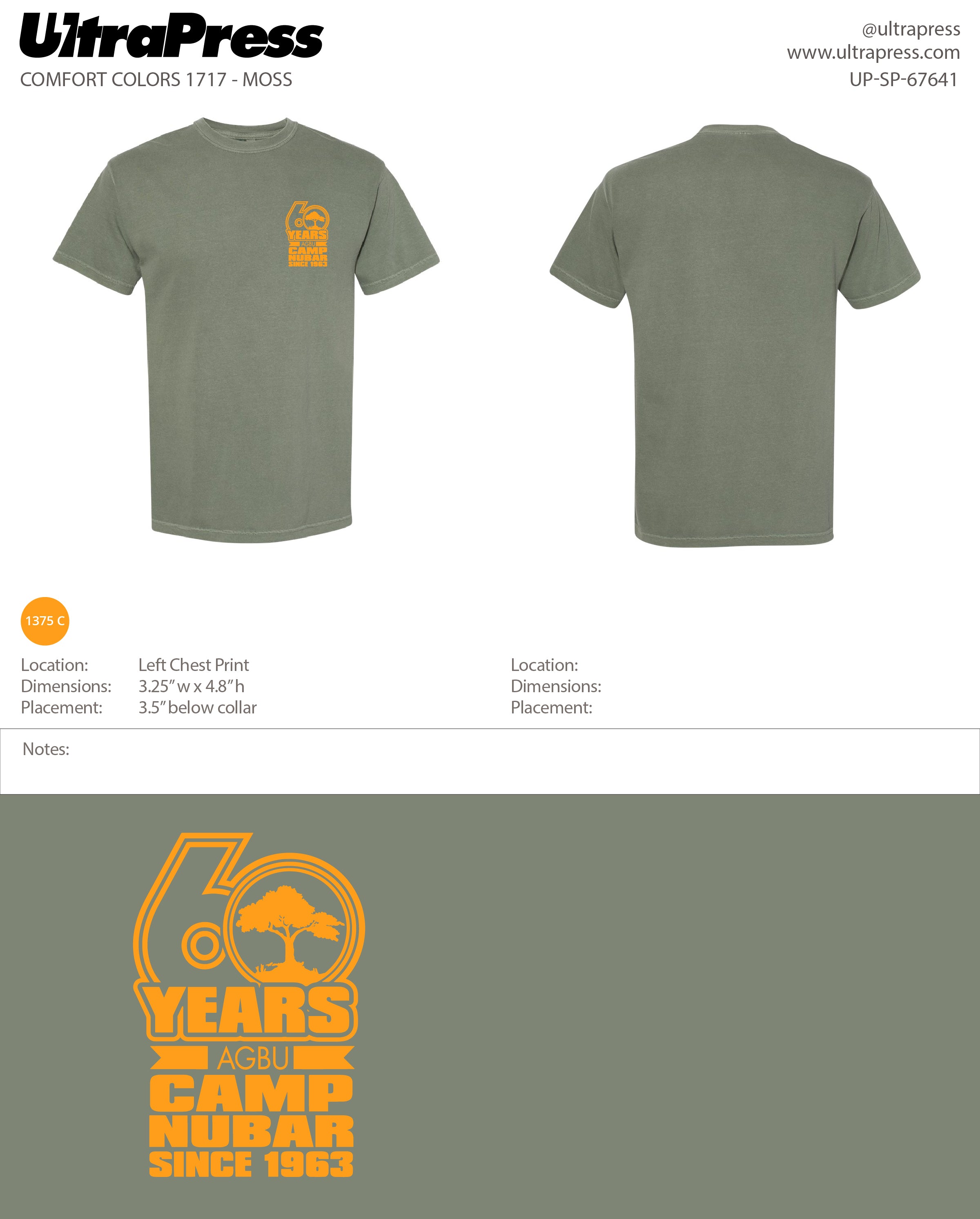 UP-SP-67641 Camp Nubar 2024 60th Shirt - Alexis Krolian 72 Min Qty (Bulk)