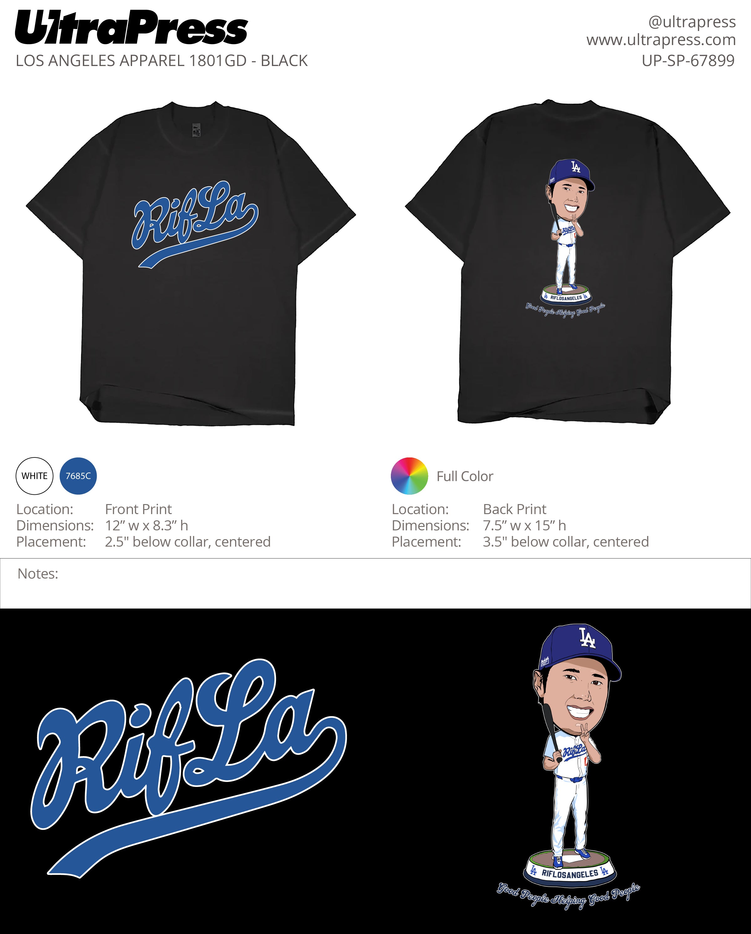 UP-SP-67899 RIFLA Shohei - Adult Garment - Ed - 72 Min Qty (Bulk)