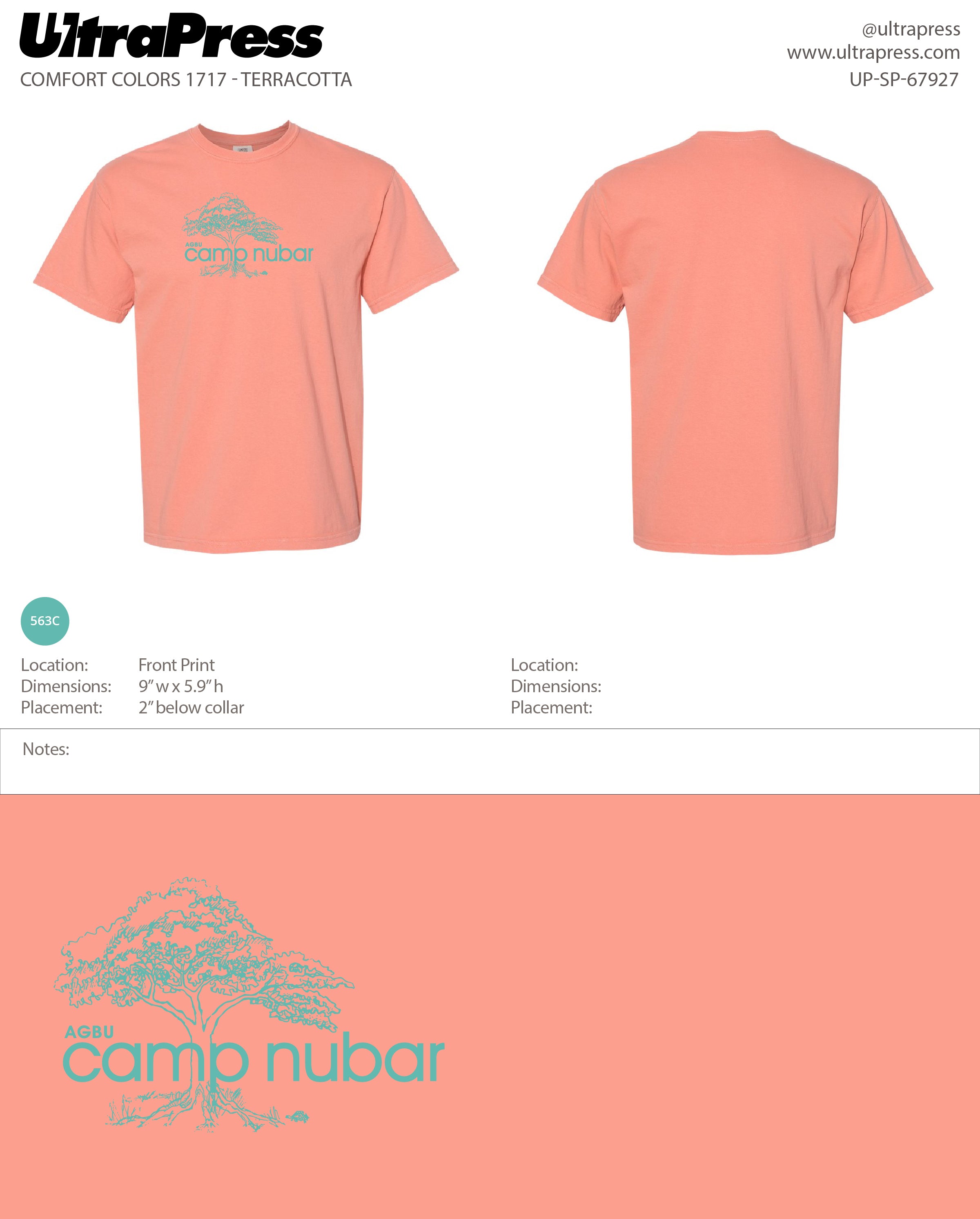 UP-SP-67923 Camp Nubar 2024 Camper Shirt- Alexis Krolian 288 Min Qty (Bulk)