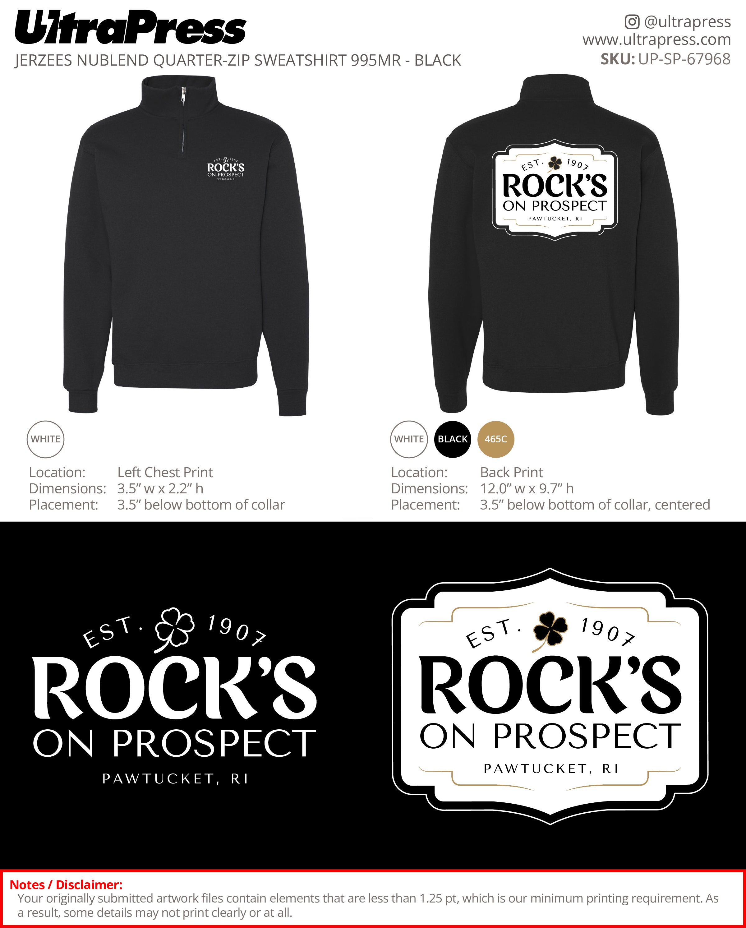 UP-SP-67968 - Paul Cabana Hoodie 24 Min Qty (Bulk)