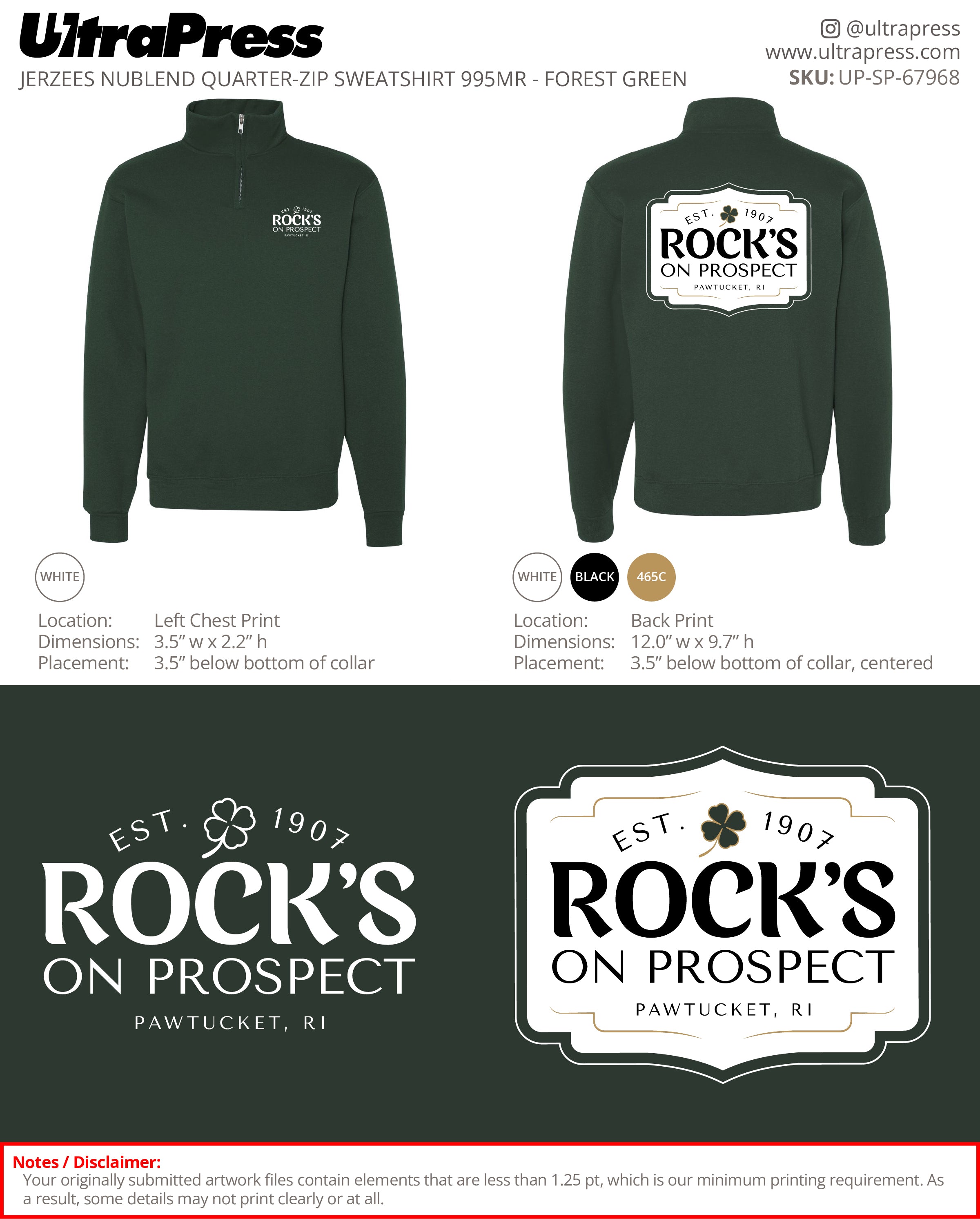 UP-SP-67968 - Paul Cabana Hoodie 24 Min Qty (Bulk)