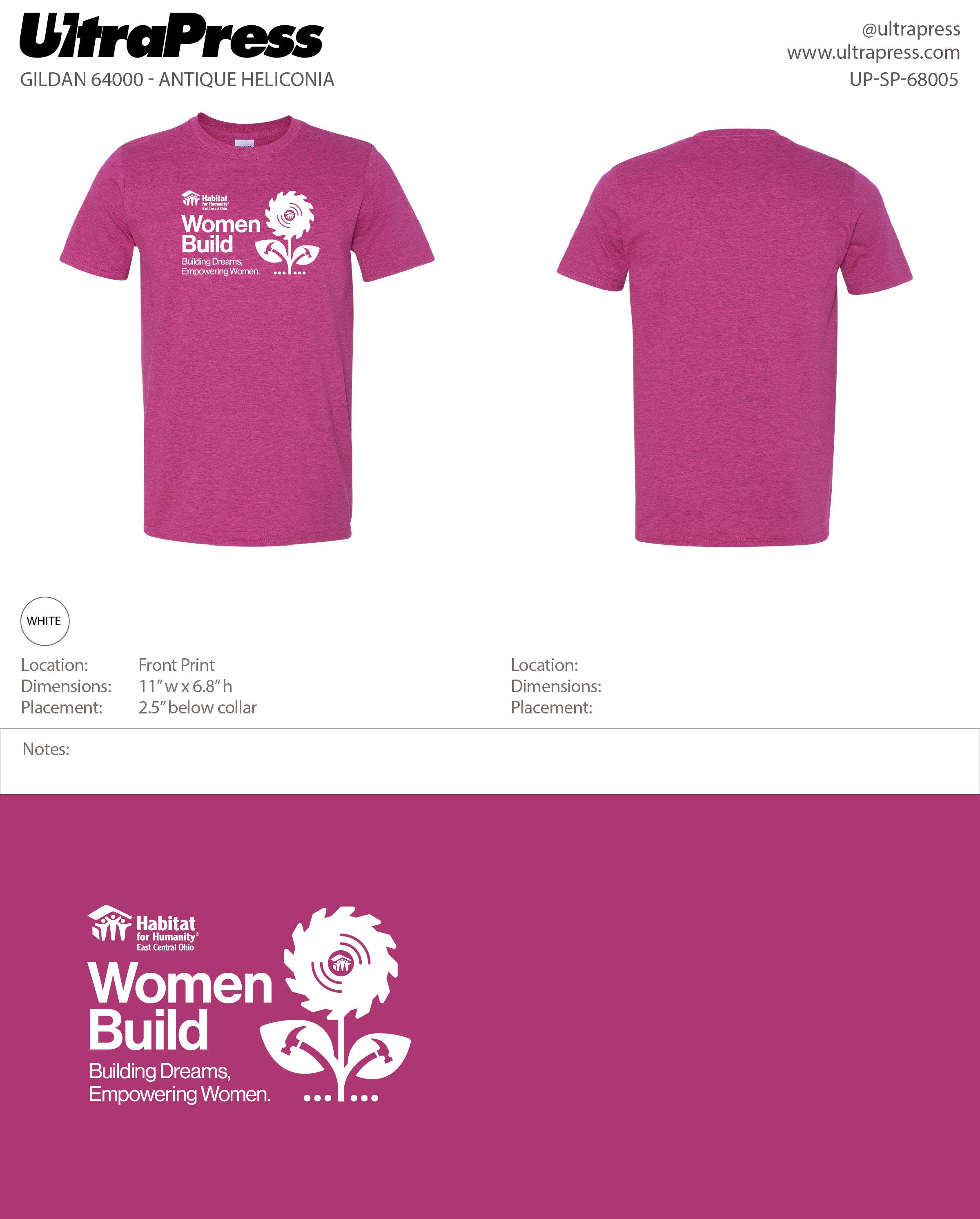 UP-SP-68005 HECO Woman Build - Mike Mason 300 Min Qty (Bulk)