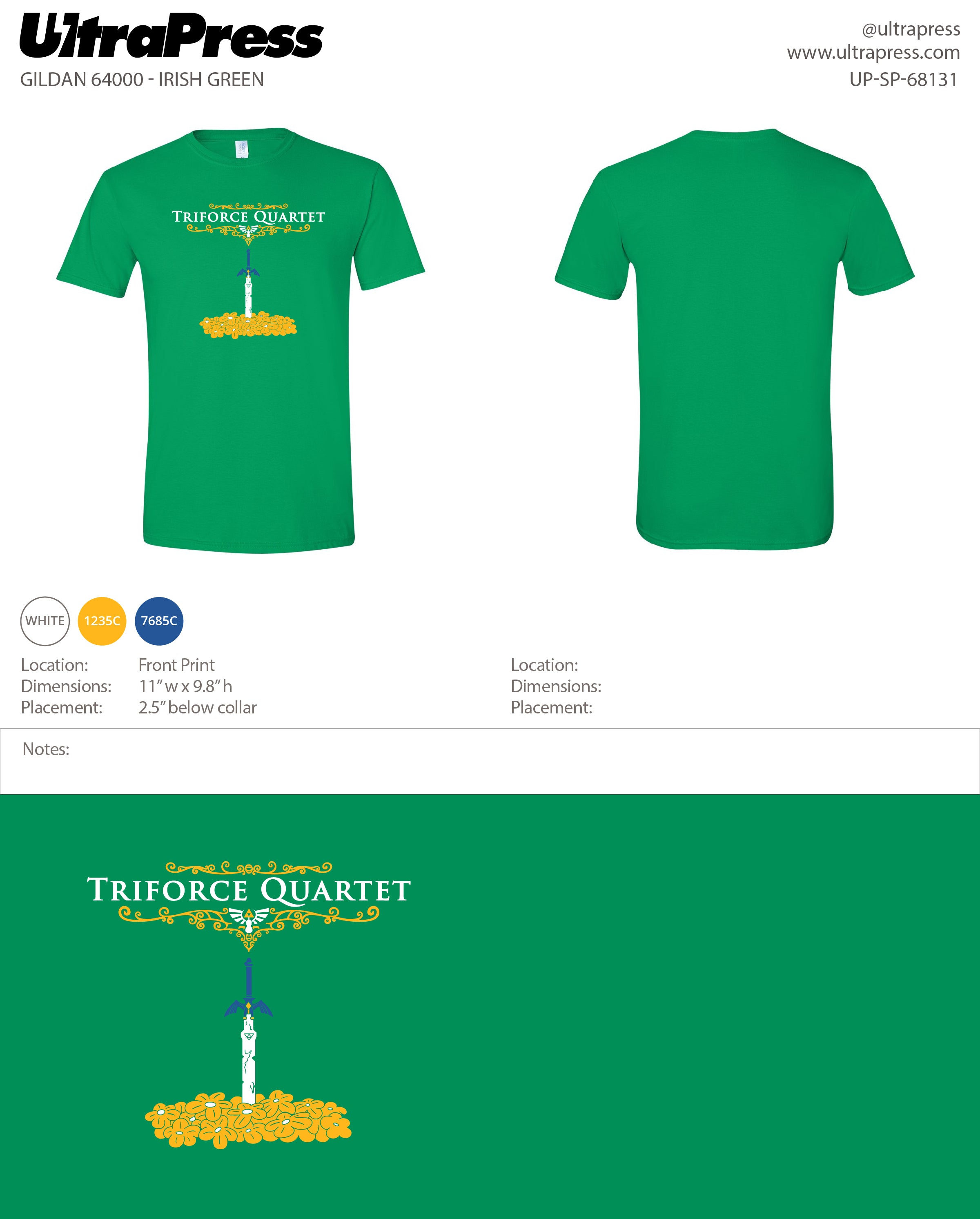 UP-SP-68131 Triforce Quartet - Chad Schwartz 100 Pieces Package (Bulk)