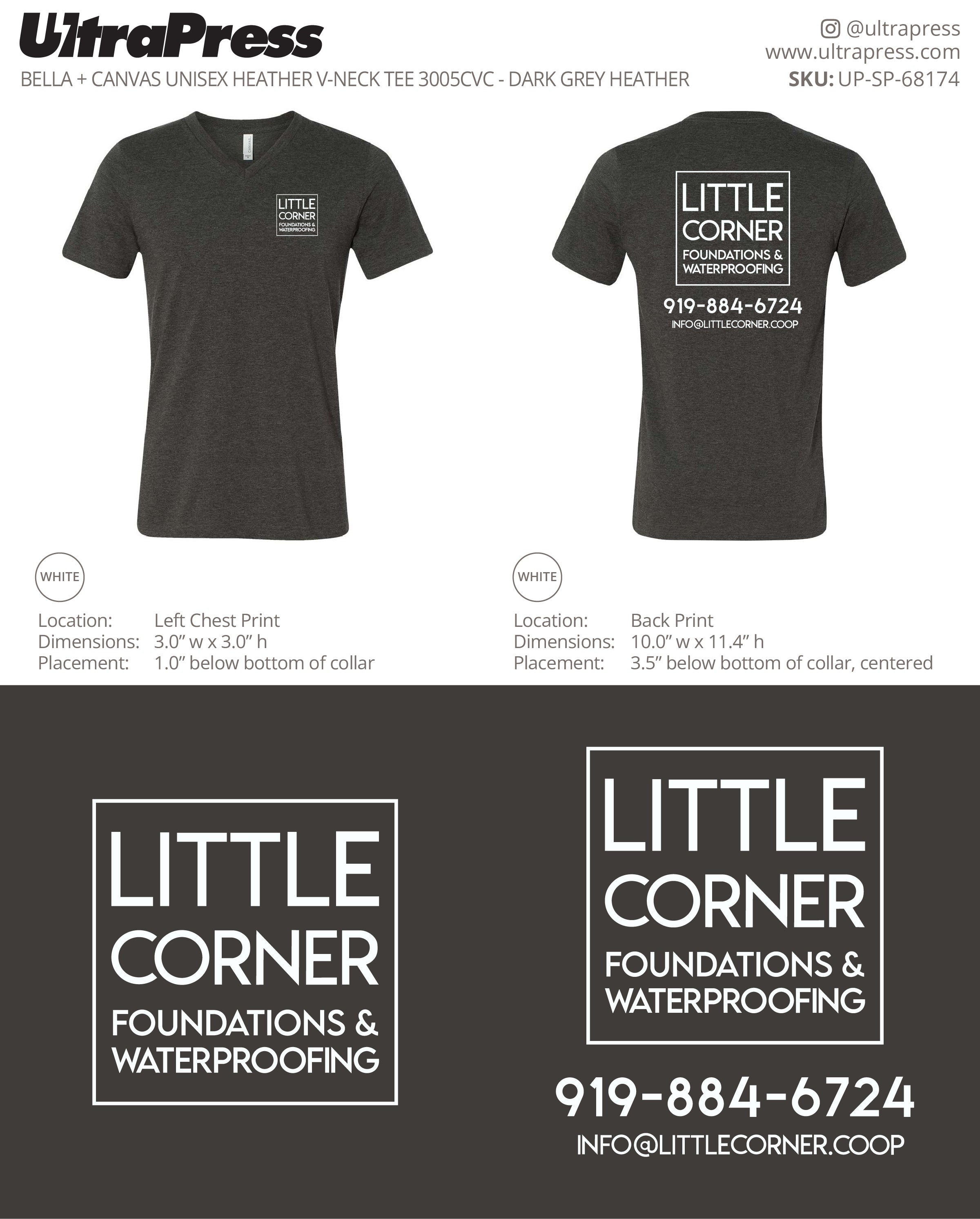 UP-SP-68174 Little Corner Foundations & Waterproofing (White Ink) 24 Min Qty (Bulk)