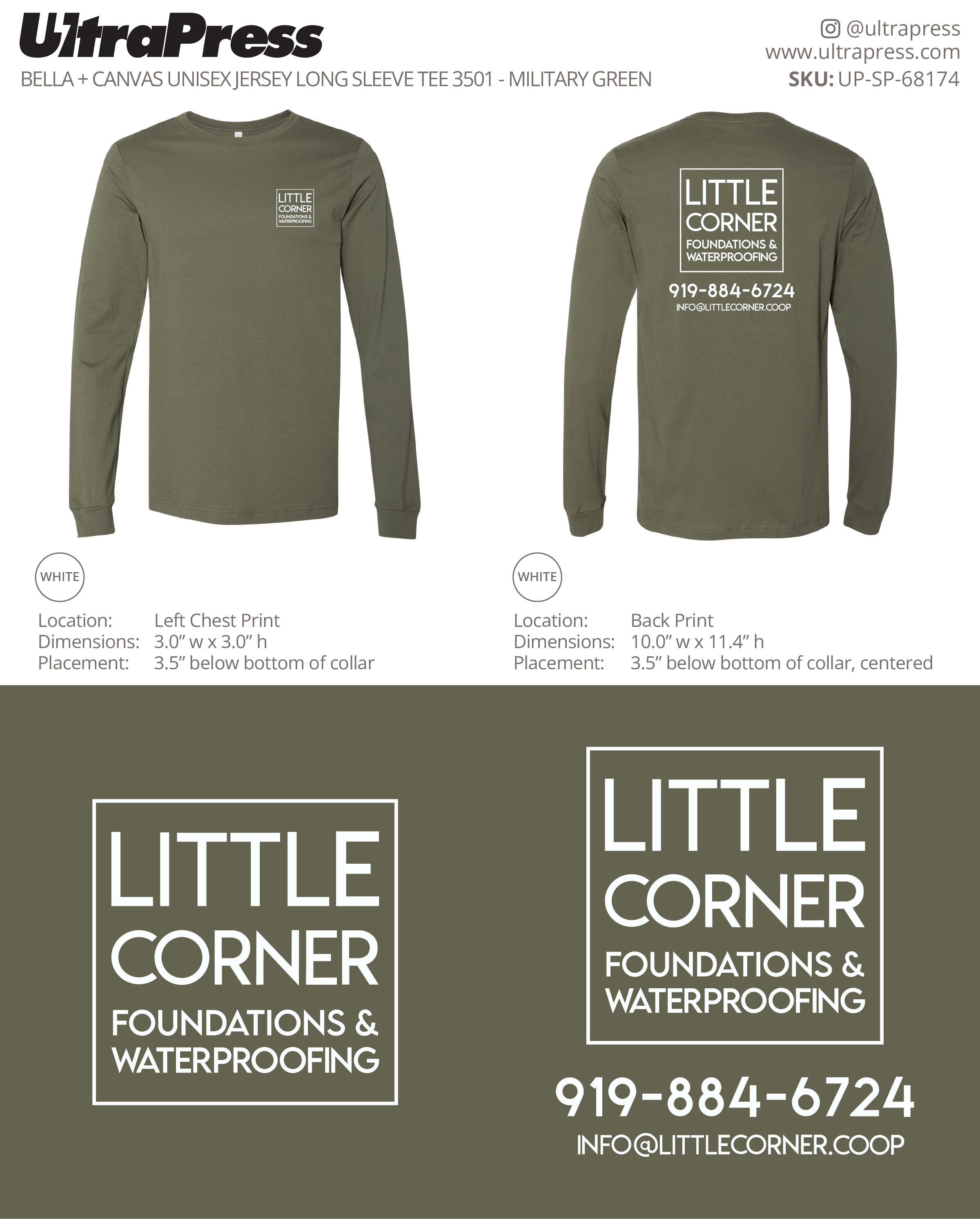 UP-SP-68174 Little Corner Foundations & Waterproofing (White Ink) 24 Min Qty (Bulk)