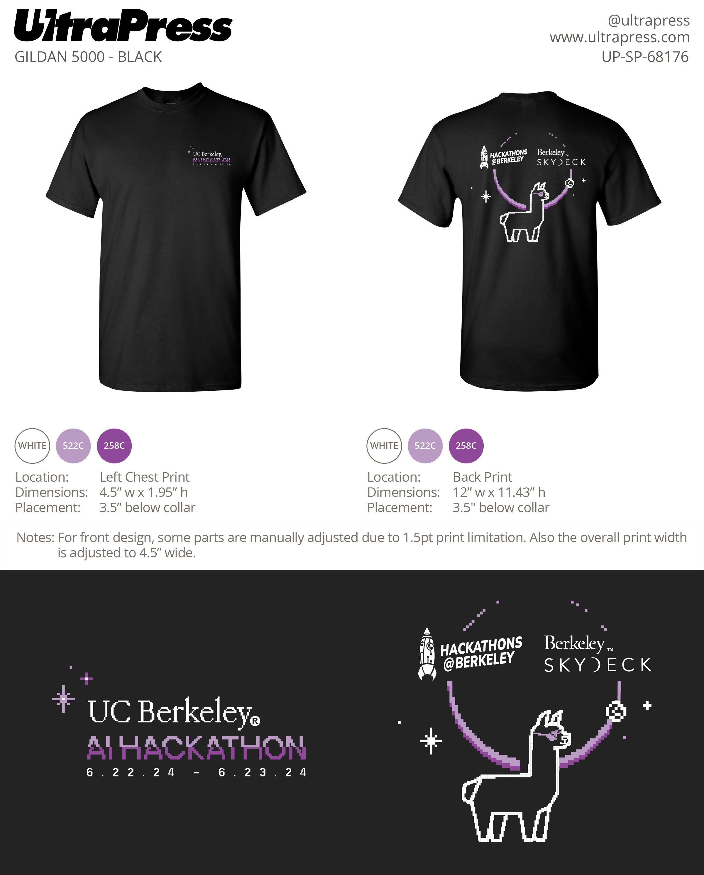 UP-SP-68176 Hackathon @ Berkeley - Flora Wang 1350 Min Qty (Bulk)