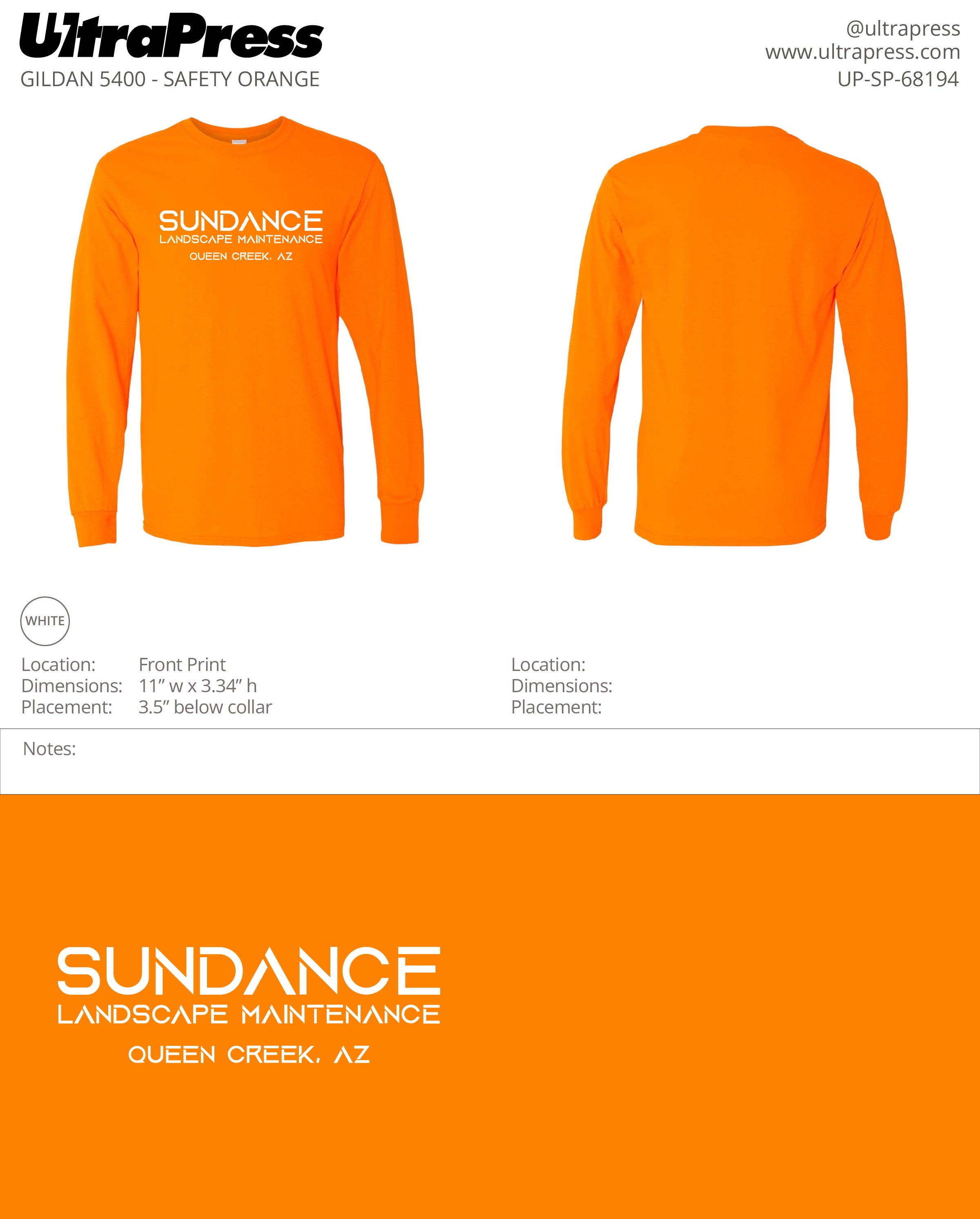 UP-SP-68194 Sundance Landscape Maintenance - Clayton Graham 225 Min Qty (Bulk)