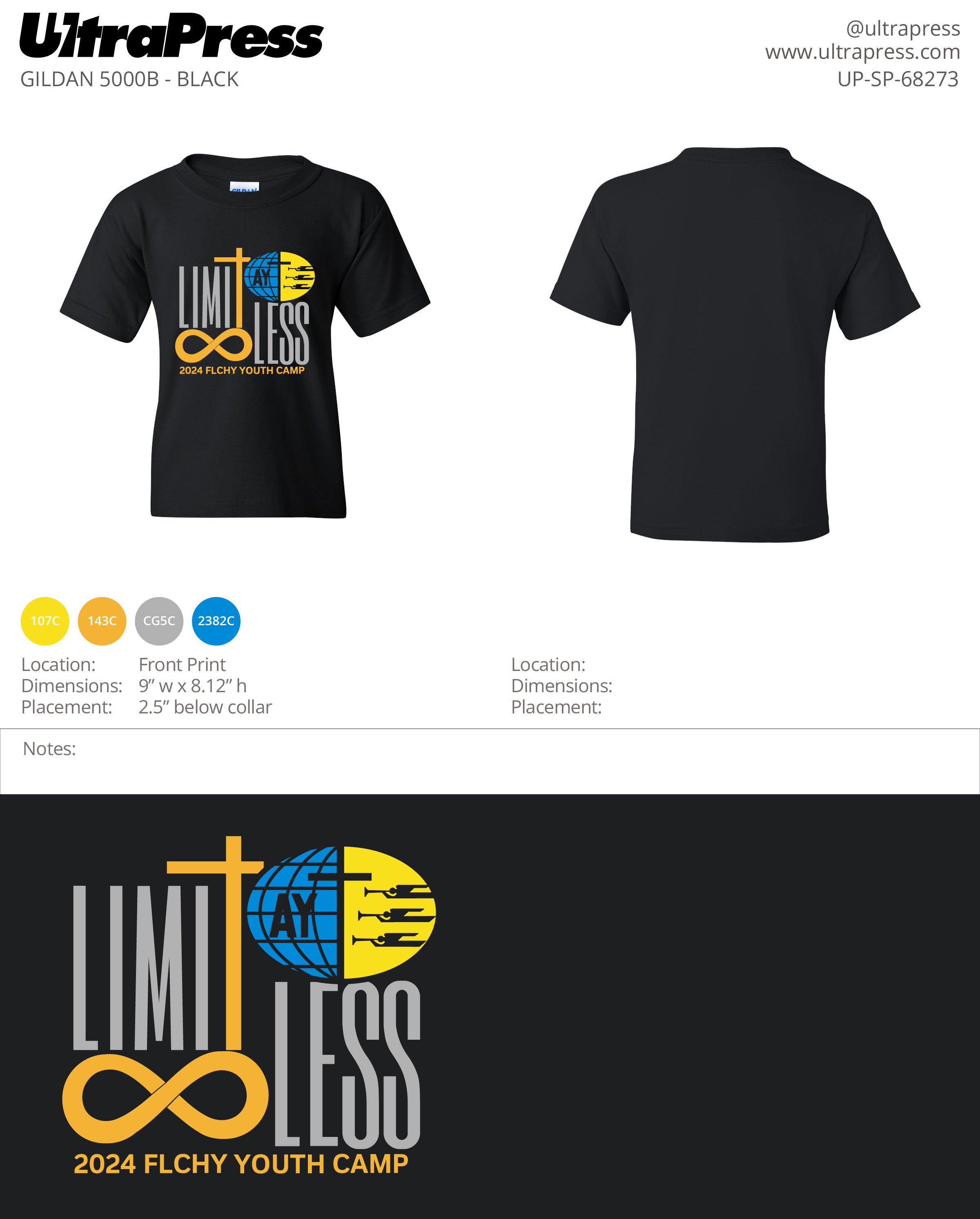 UP-SP-68273 Limitless Flchy Youth Camp - Edith Jean - 500 Min Qty (Bulk)