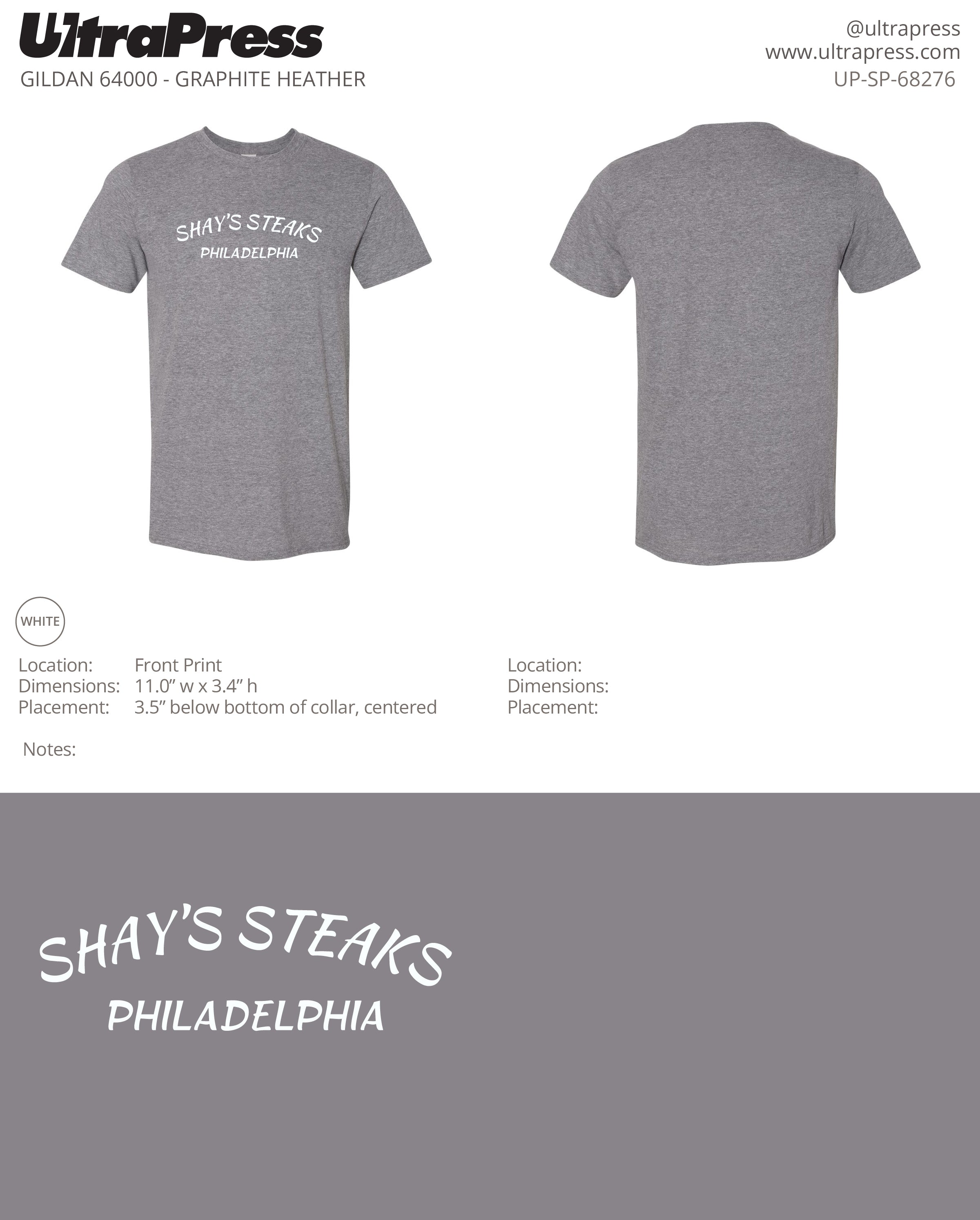 UP-SP-68276 Shay's Philadelphia - Scott Diclaudio 100 Min Qty (Bulk)