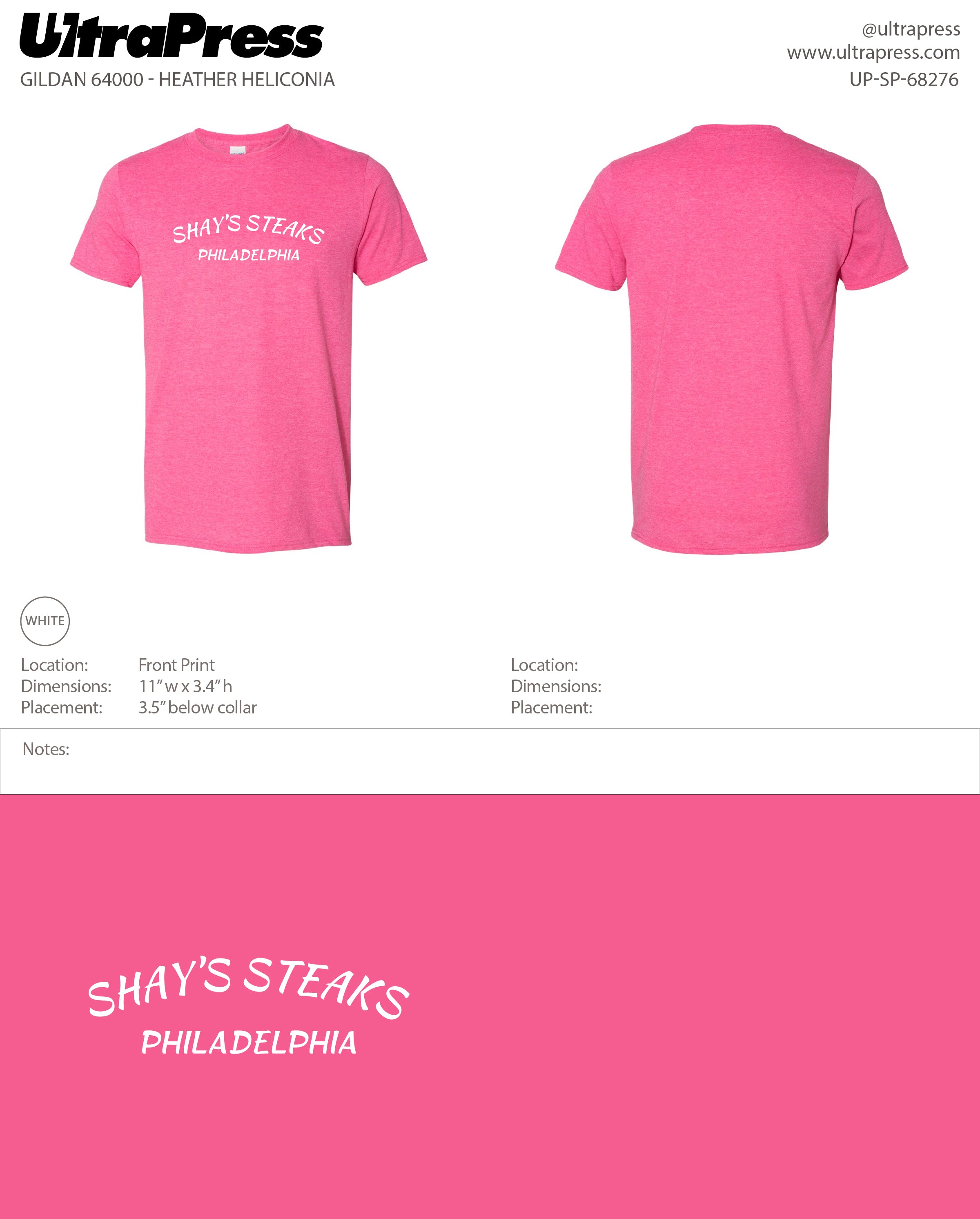 UP-SP-68276 Shay's Philadelphia - Scott Diclaudio 100 Min Qty (Bulk)