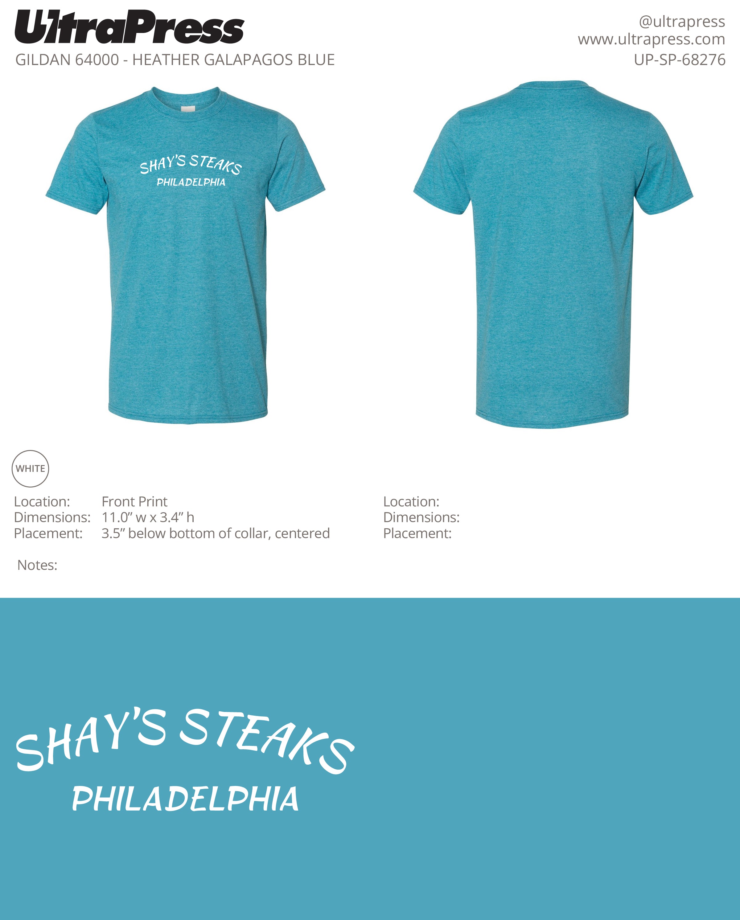 UP-SP-68276 Shay's Philadelphia - Scott Diclaudio 100 Min Qty (Bulk)