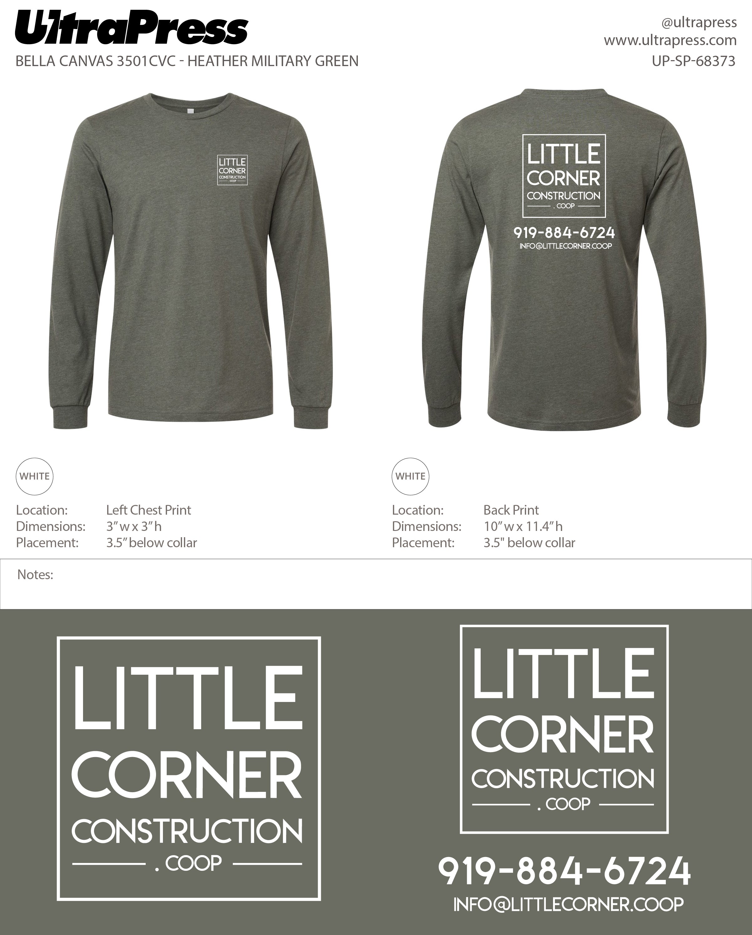 UP-SP-68373 Little Corner Construction (White Ink) - 24 Min Qty