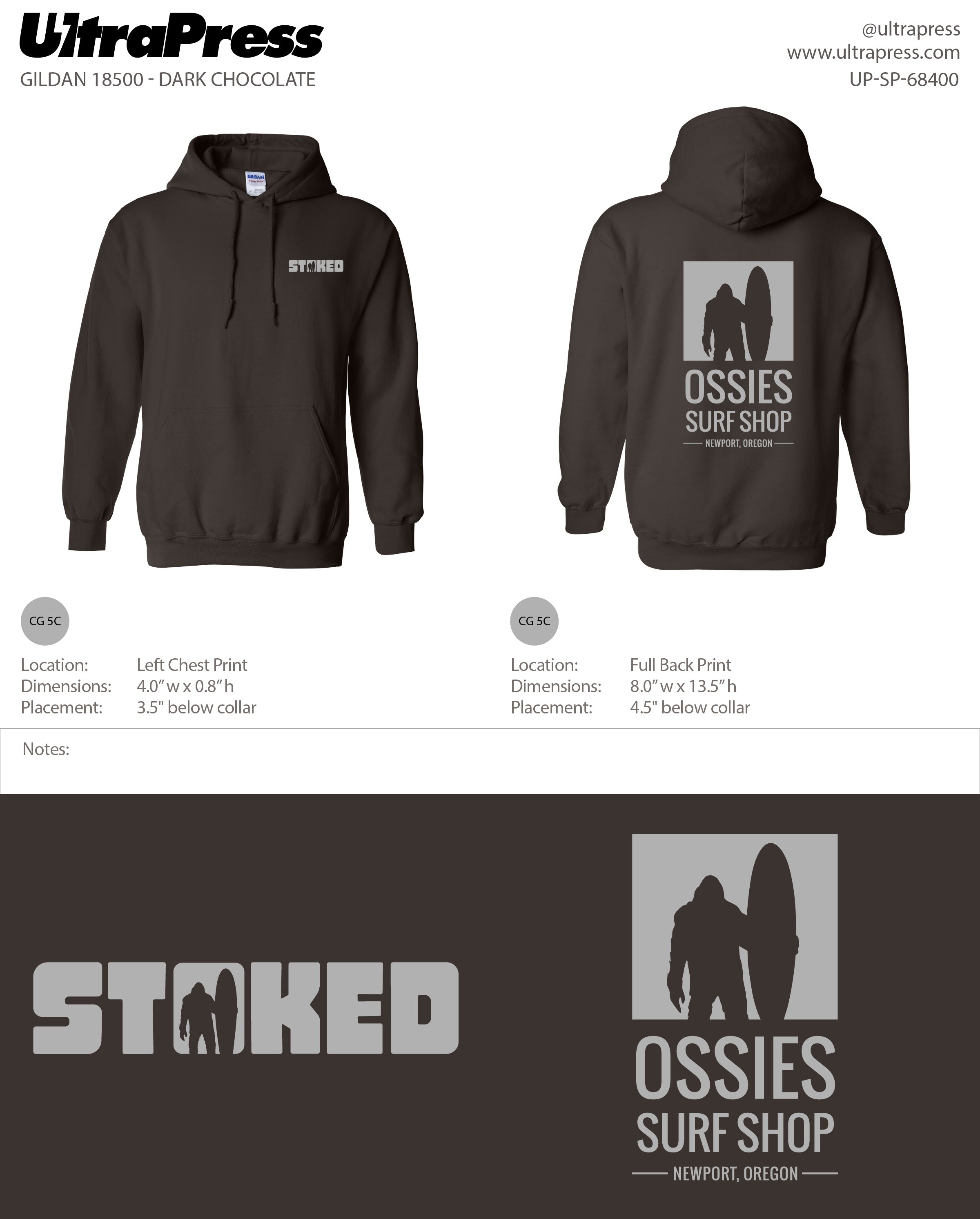 UP-SP-68400 Stoked Ossies Surf Shop - Daniel Hasselschwert 50 Min Qty (Bulk)