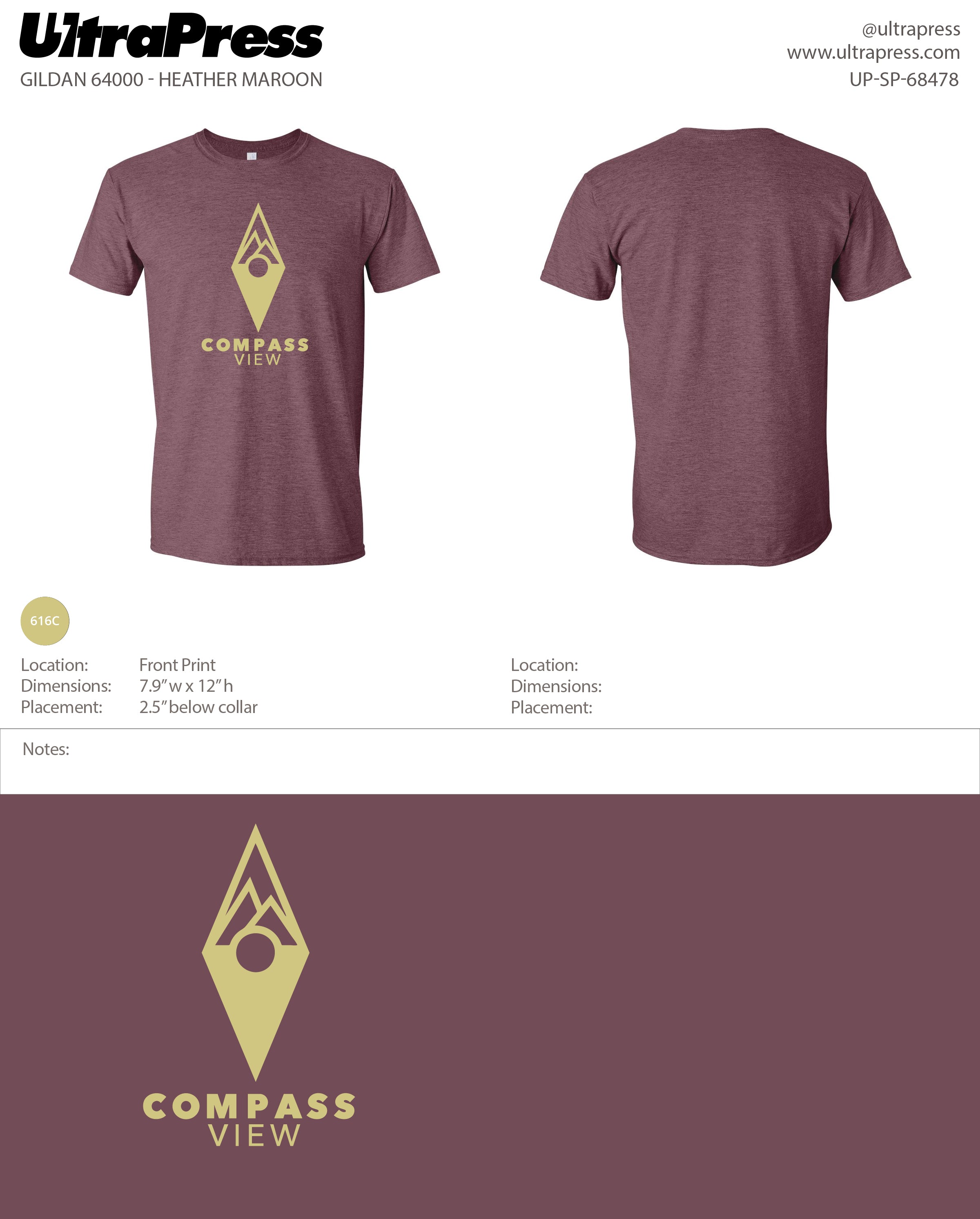 UP-SP-68478 Compass View - Justin Cook 100 Pieces Package (Bulk)