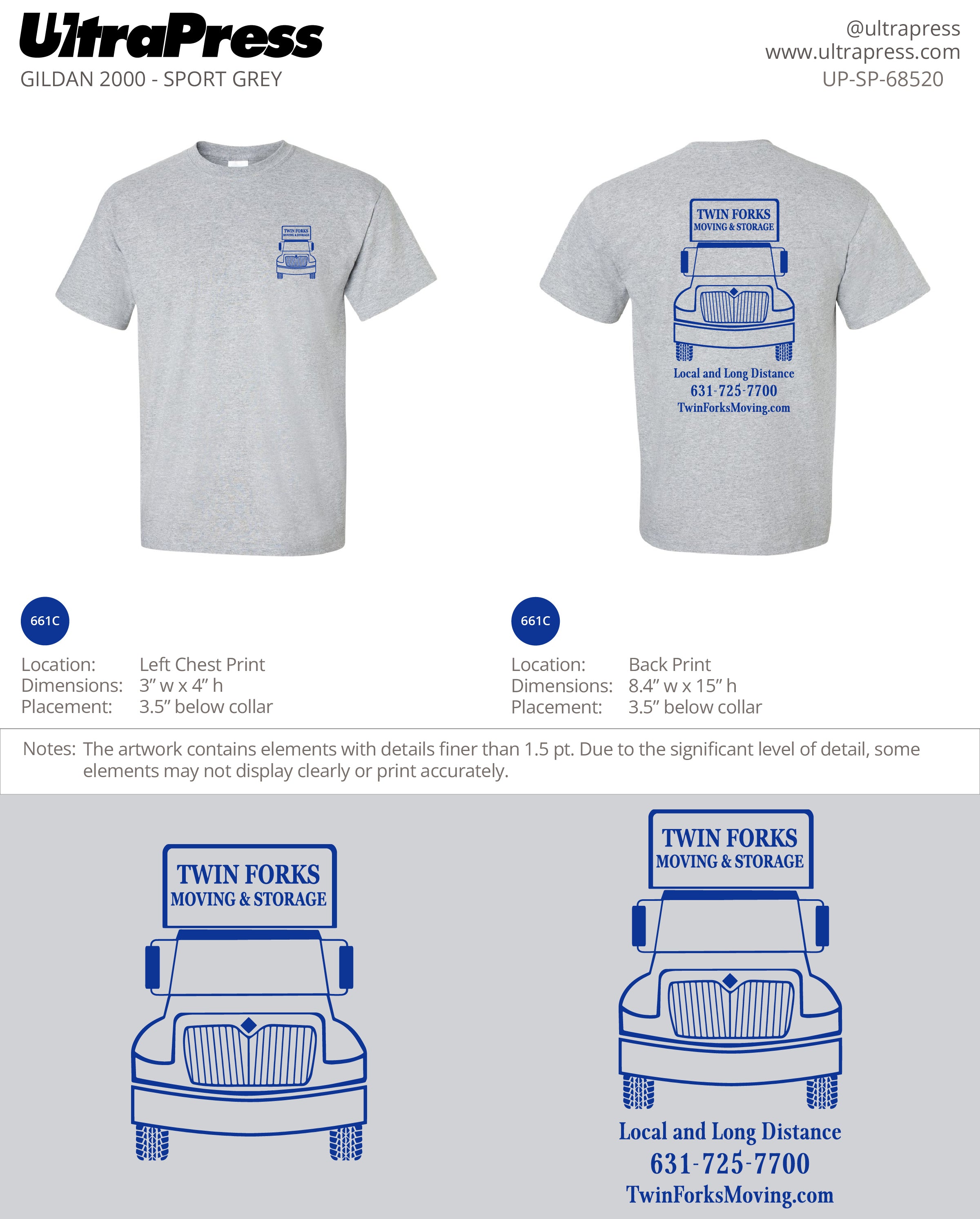 UP-SP-68520 Twin Forks Moving and Storage (Navy Ink) - Cate Quigley 125 Min Qty (Bulk)