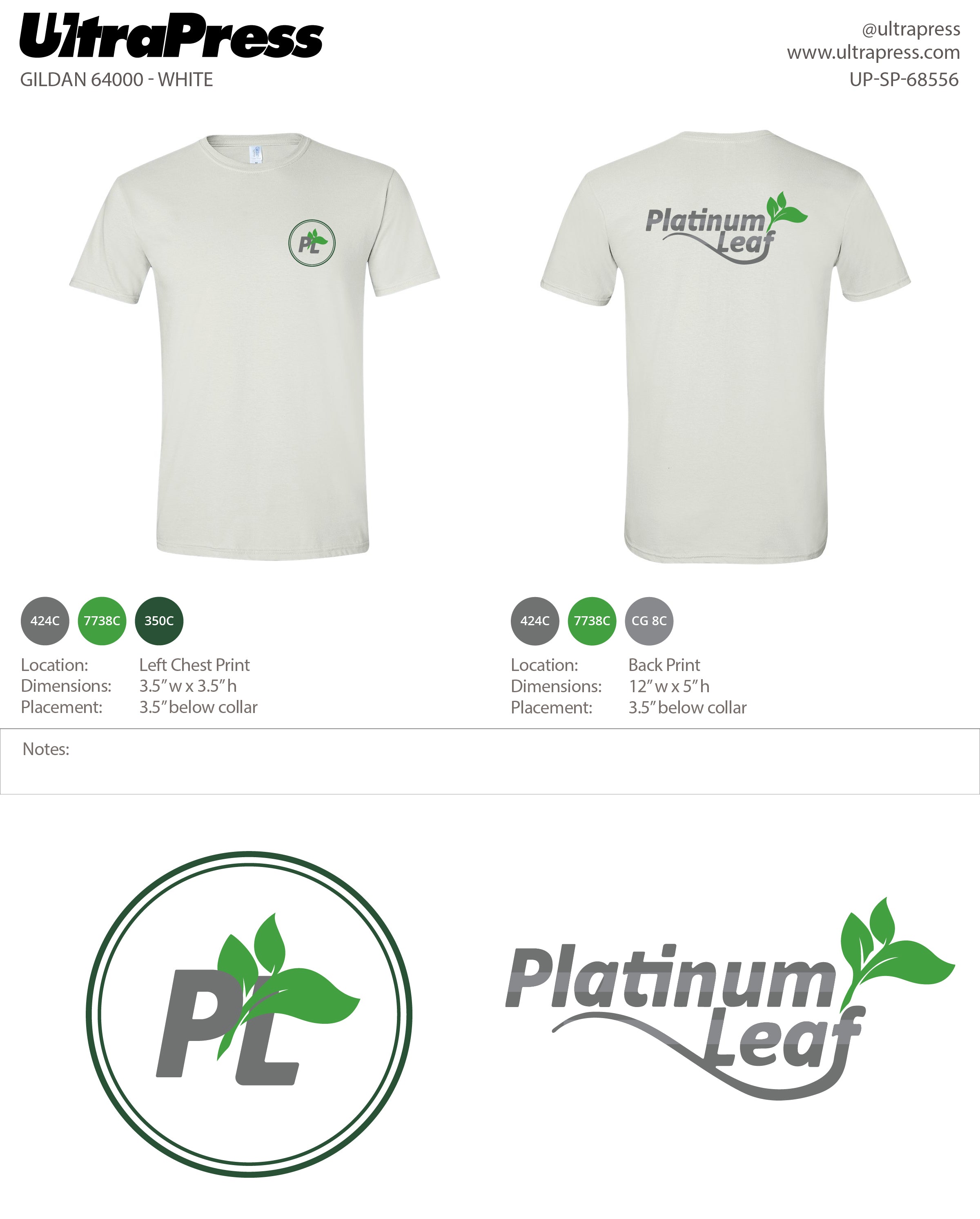 UP-SP-68556 Platinum Leaf - Joe Giangiacomo 100 Min Qty (Bulk)