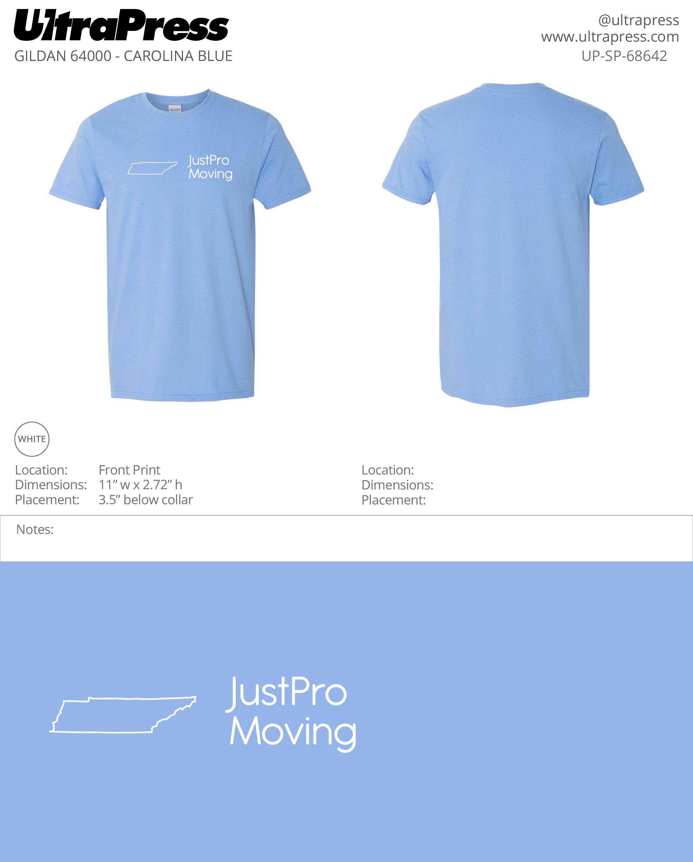 UP-SP-68642 JustPro Moving - Irina Iovitsa 100 Min Qty (Bulk)