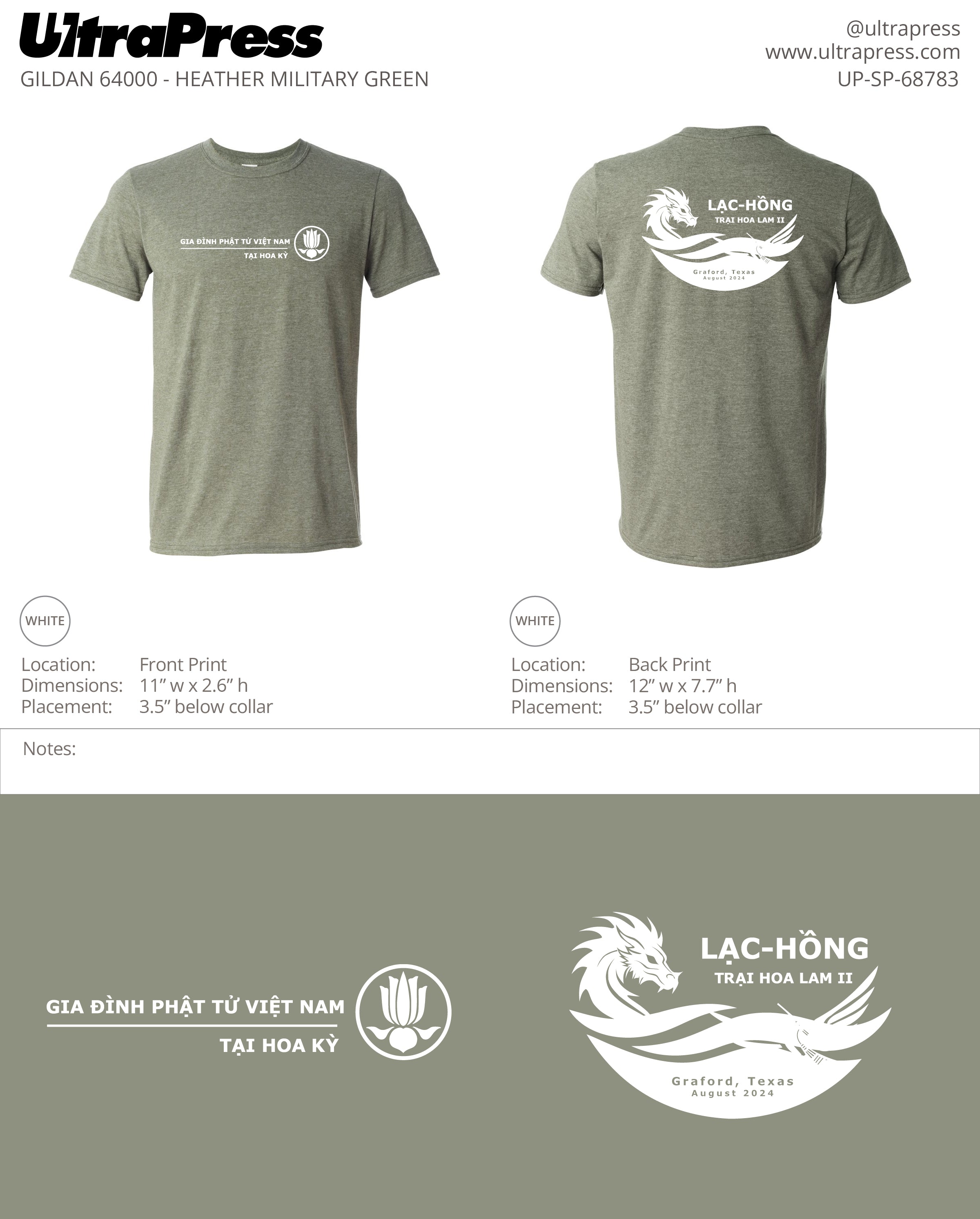 UP-SP-68784 Tai Hoa Ky - Van Nguyen 100 Min Qty (Bulk) 12" WIDE MAX PRINT