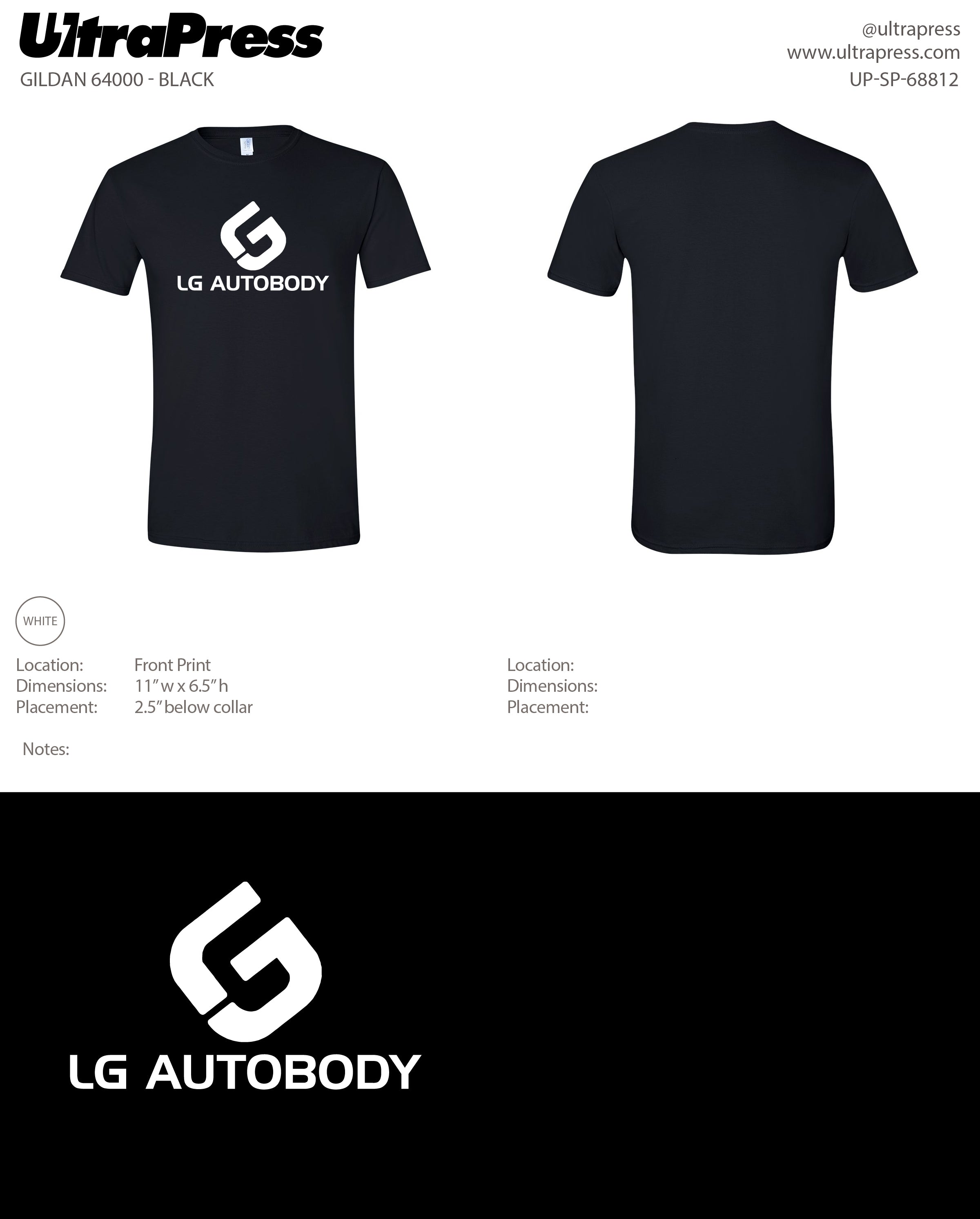 UP-SP-68812 LG Autobody - Melissa Parks 100 Min Qty (Bulk)