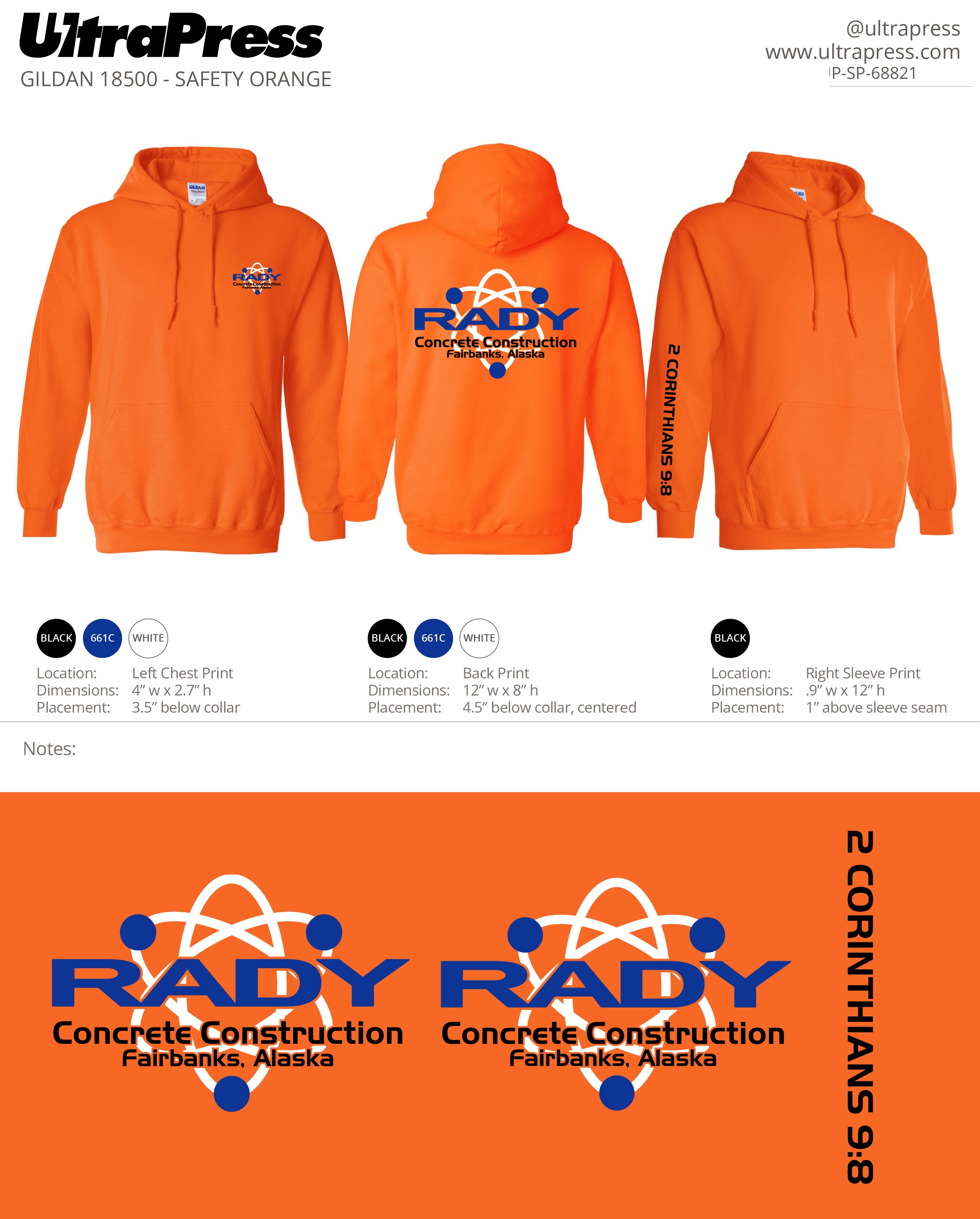 UP-SP-68821 Rady Concrete Construction - Ronald Rady 50 Piece Package  (Bulk)