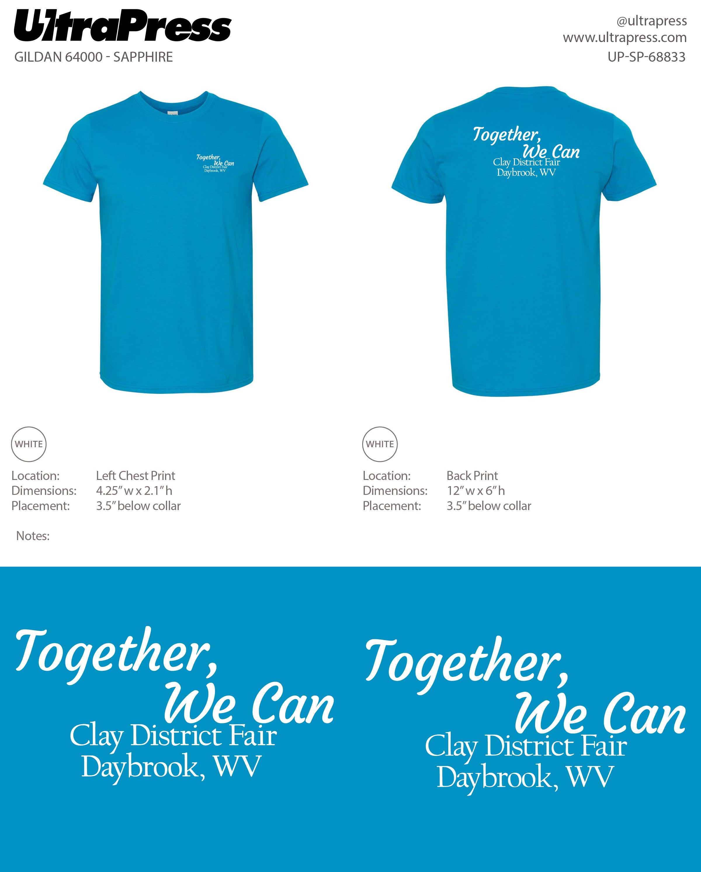 UP-SP-68833 Clay District Fair - To Sell 100 Min Qty (Bulk)