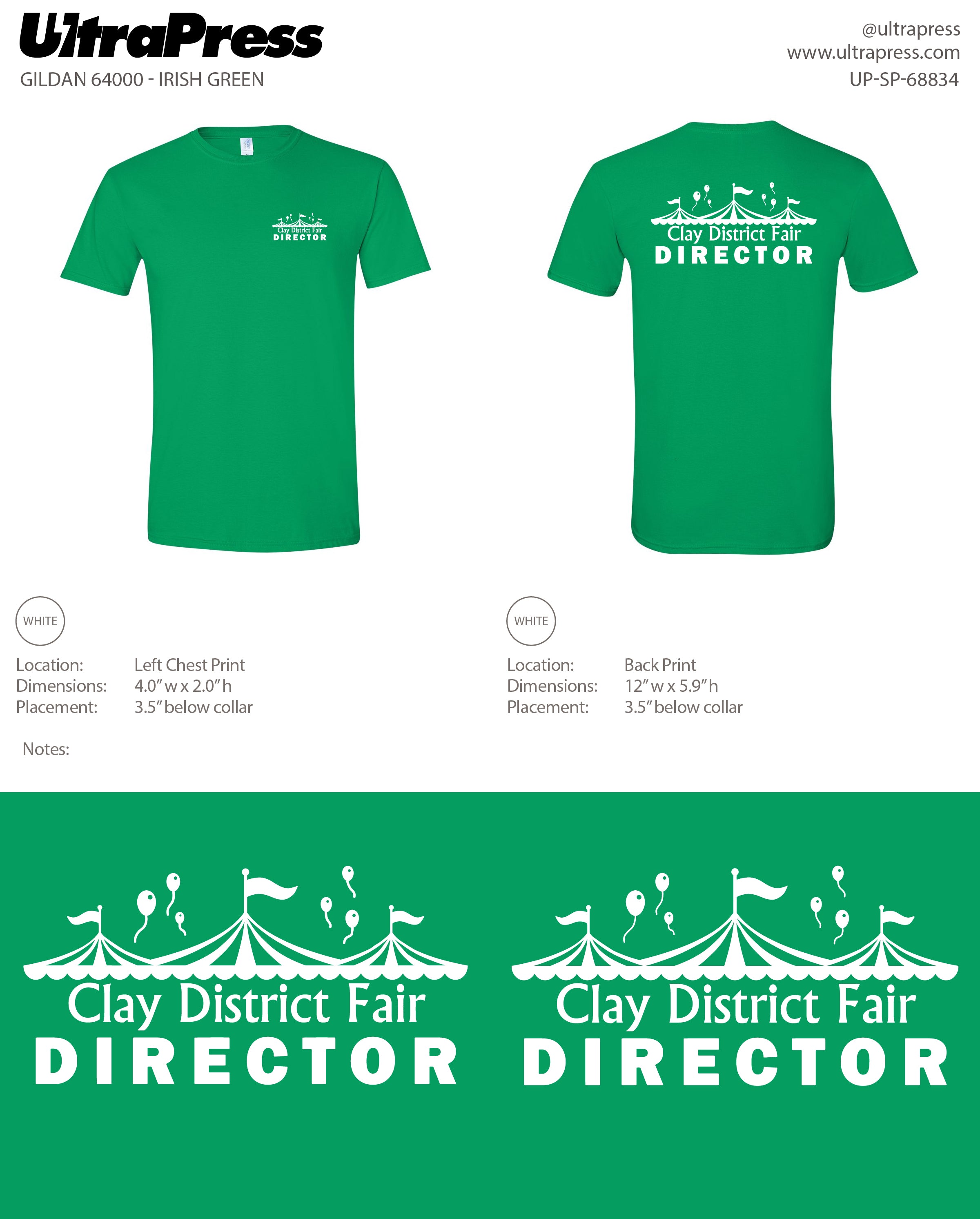 UP-SP-68834 Clay District Fair - Volunteers 100 Min Qty (Bulk)