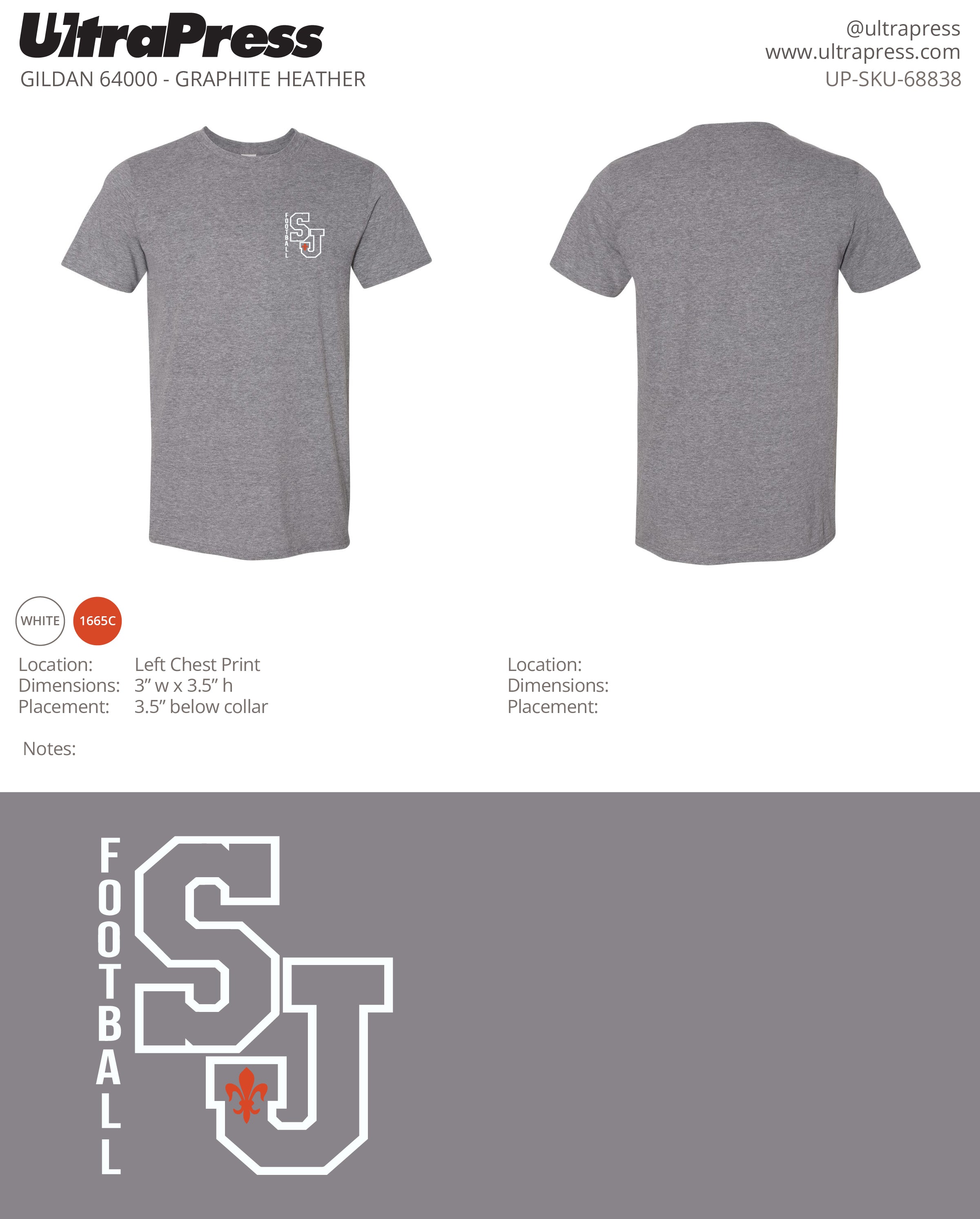 UP-SP-68838 SJ Football Parents Shirt - July 2024 - Tim Loya (Bulk RUSH - 100 Min Qty)