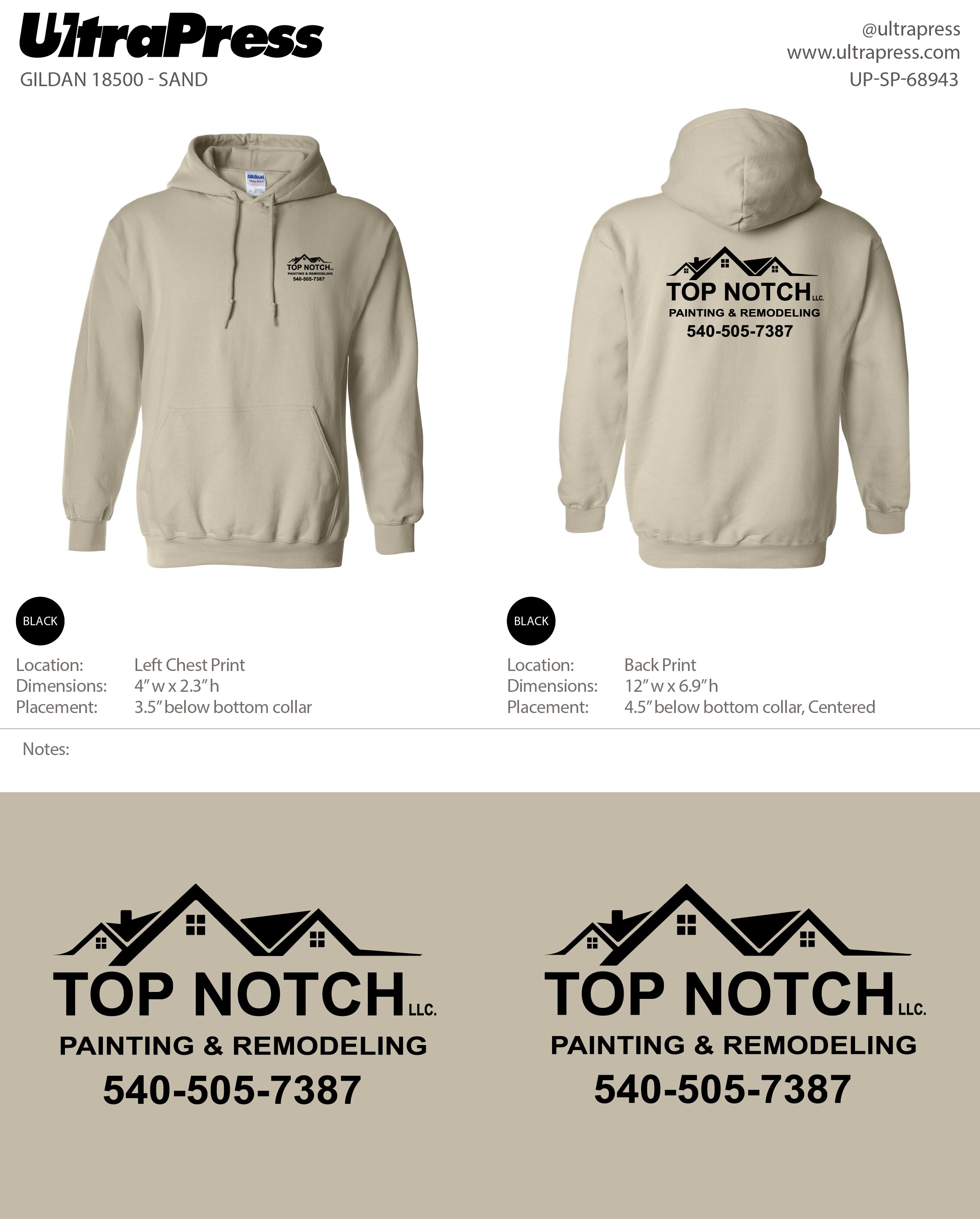 UP-SP-68943 Top Notch Hoodies - 24 Min Qty (Bulk - SPECIAL PRICE)