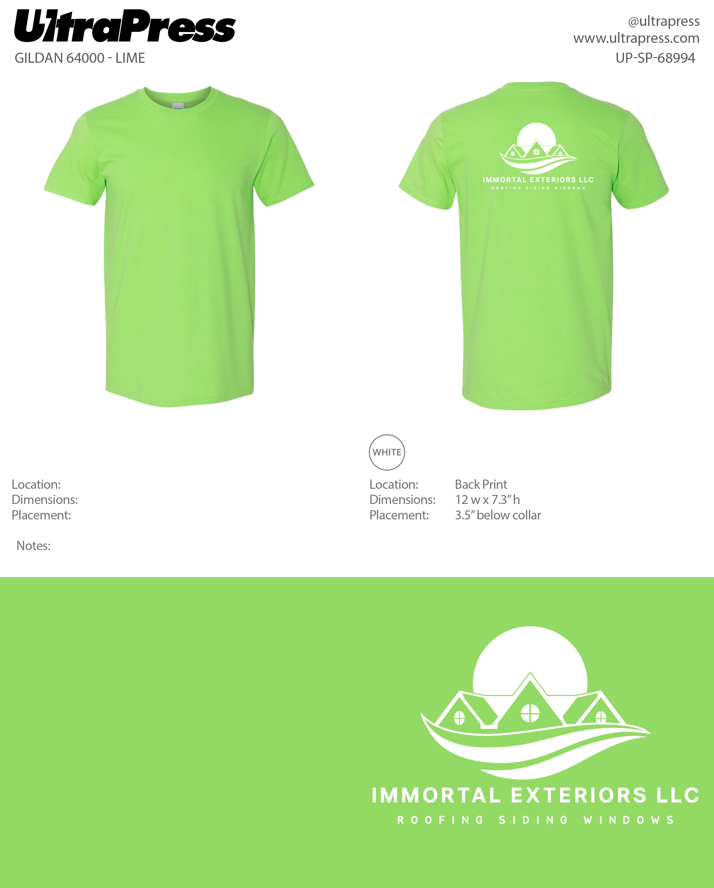 UP-SP-68994 Immortal Exteriors LLC - Mark ONeil 100 Pieces Package (Bulk)