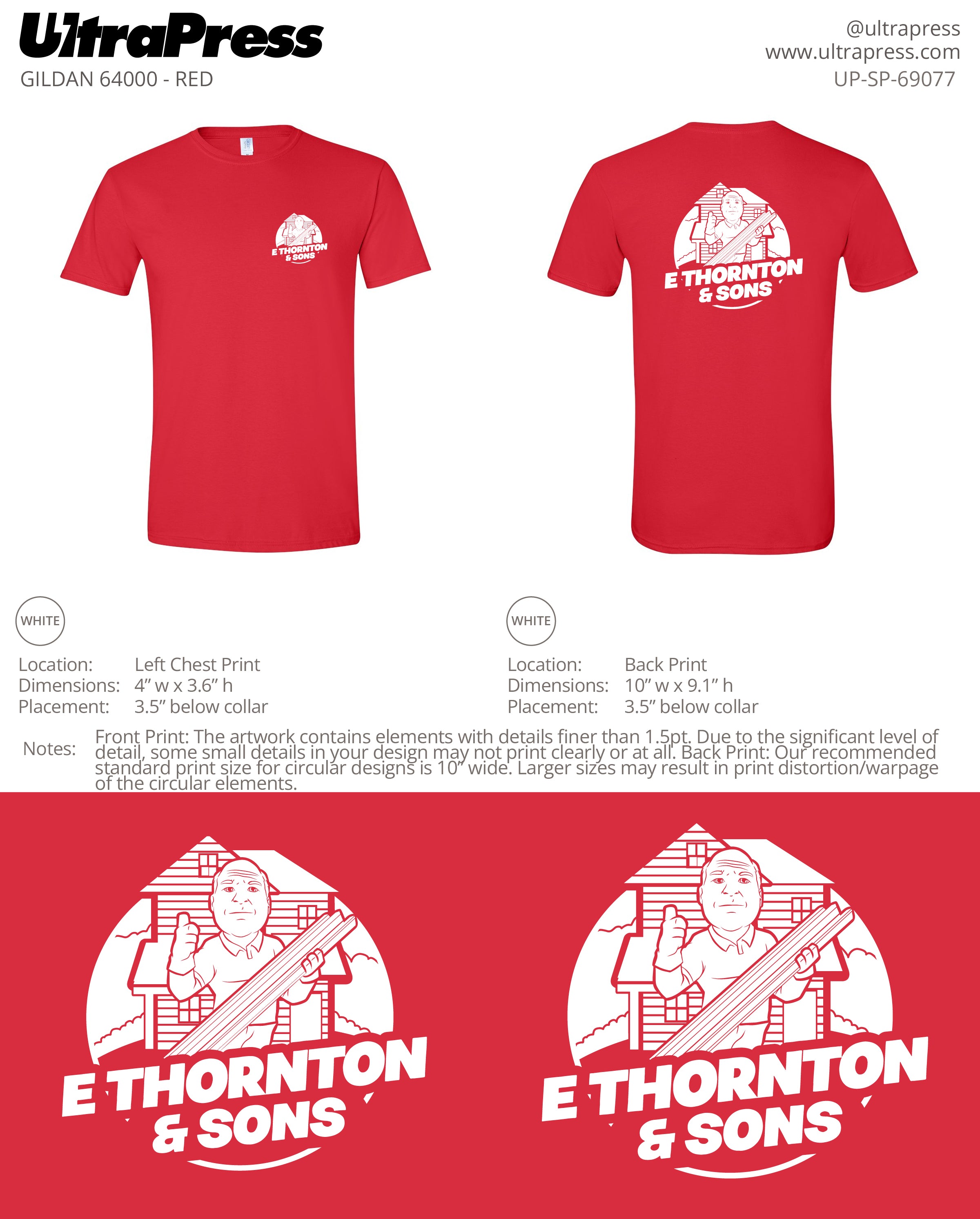 UP-SP-69077 E Thornton& Sons - Emory Thornton 100 Pieces Package (Bulk)