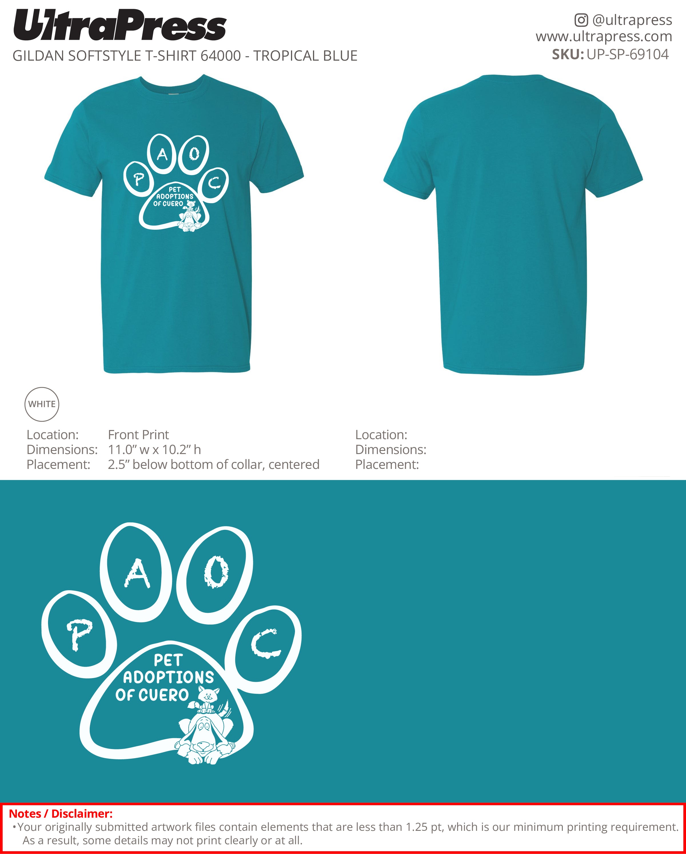 UP-SP-69104 PAOC - Linda Anzaldua 100 Min Qty (Bulk)