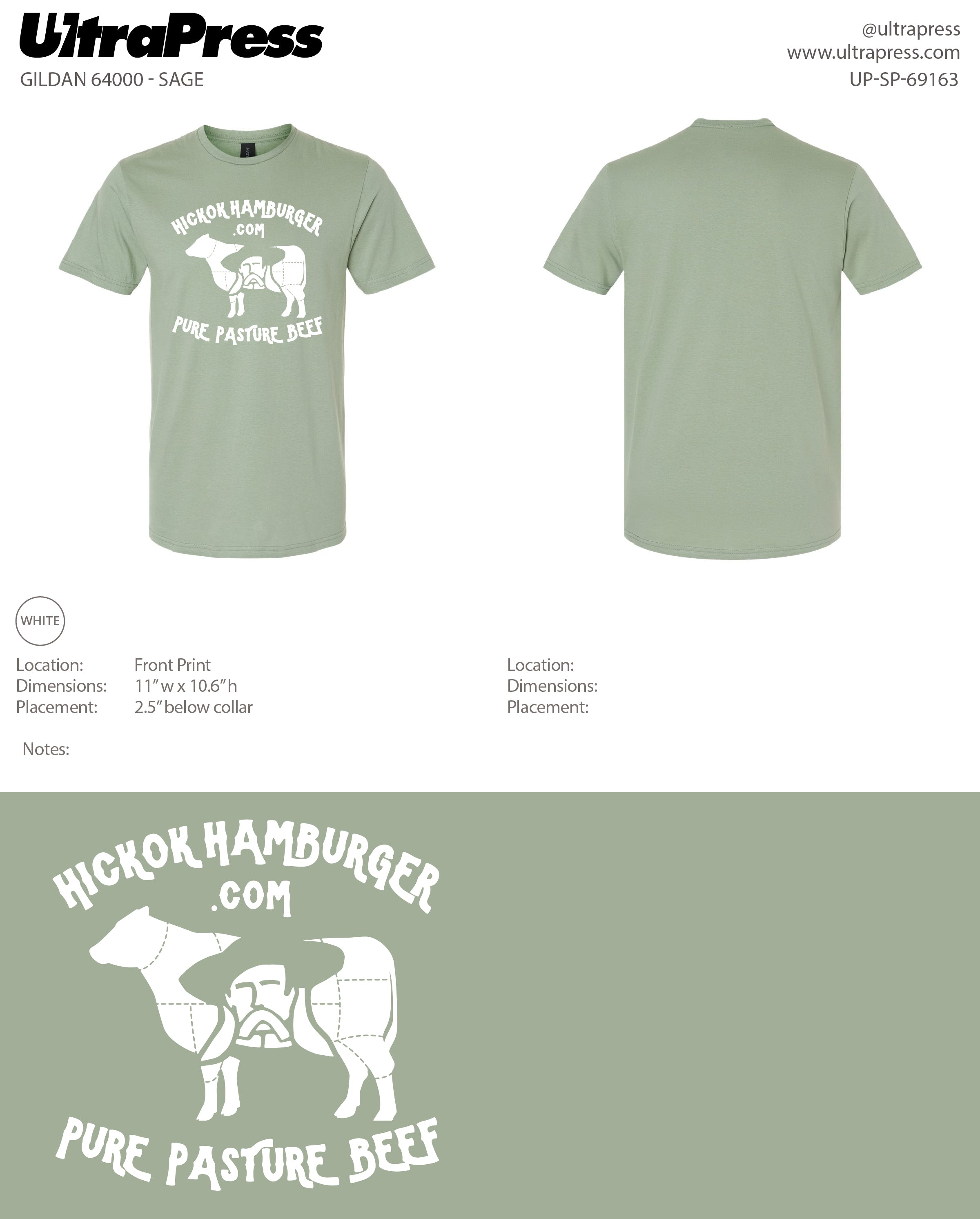 UP-SP-69163 Hickok Hamburger - Eric Honsberger 100 Min Qty (Bulk)