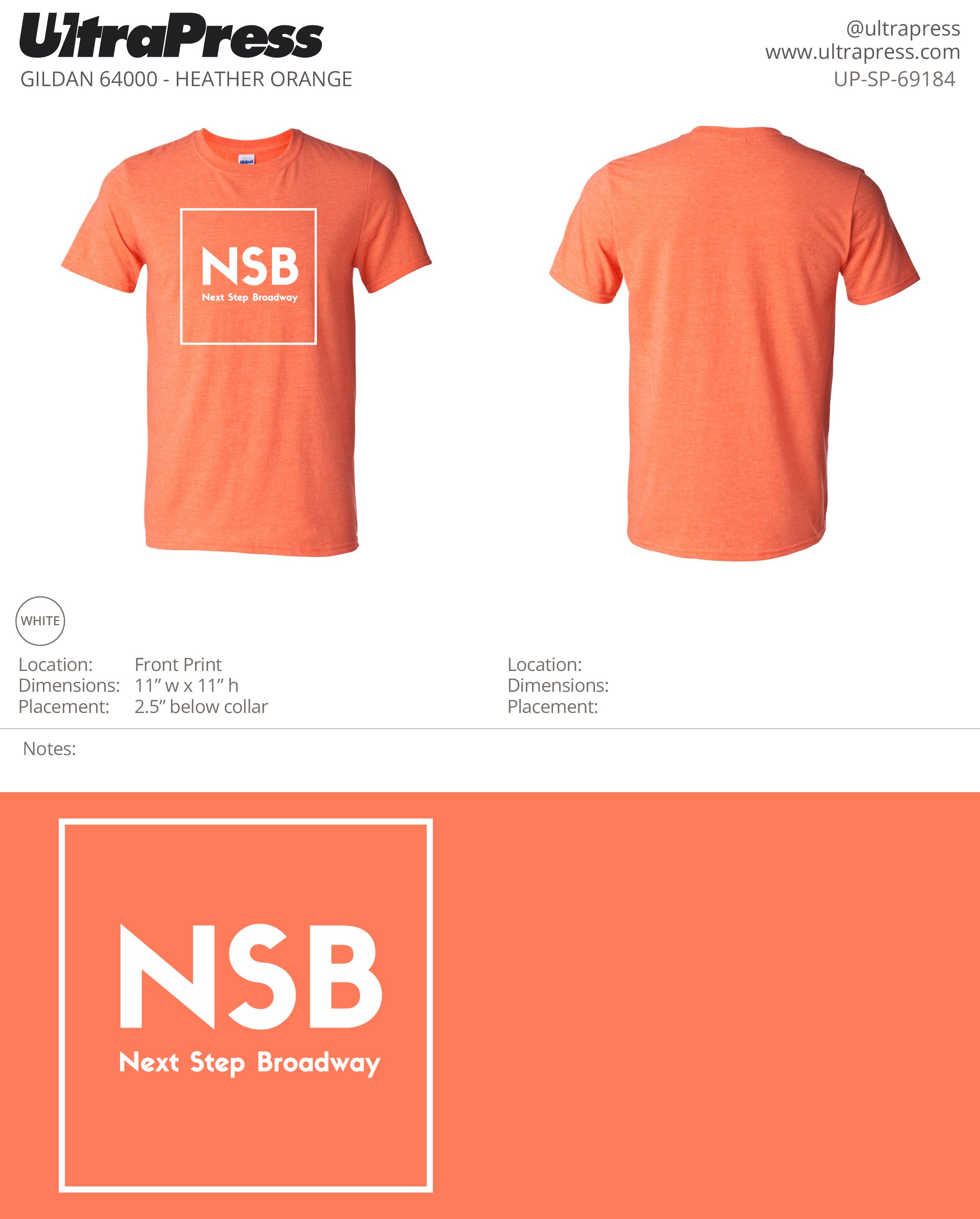 UP-SP-69184 Next Step Broadway - Morgan Hartley 100 Min Qty (Bulk)