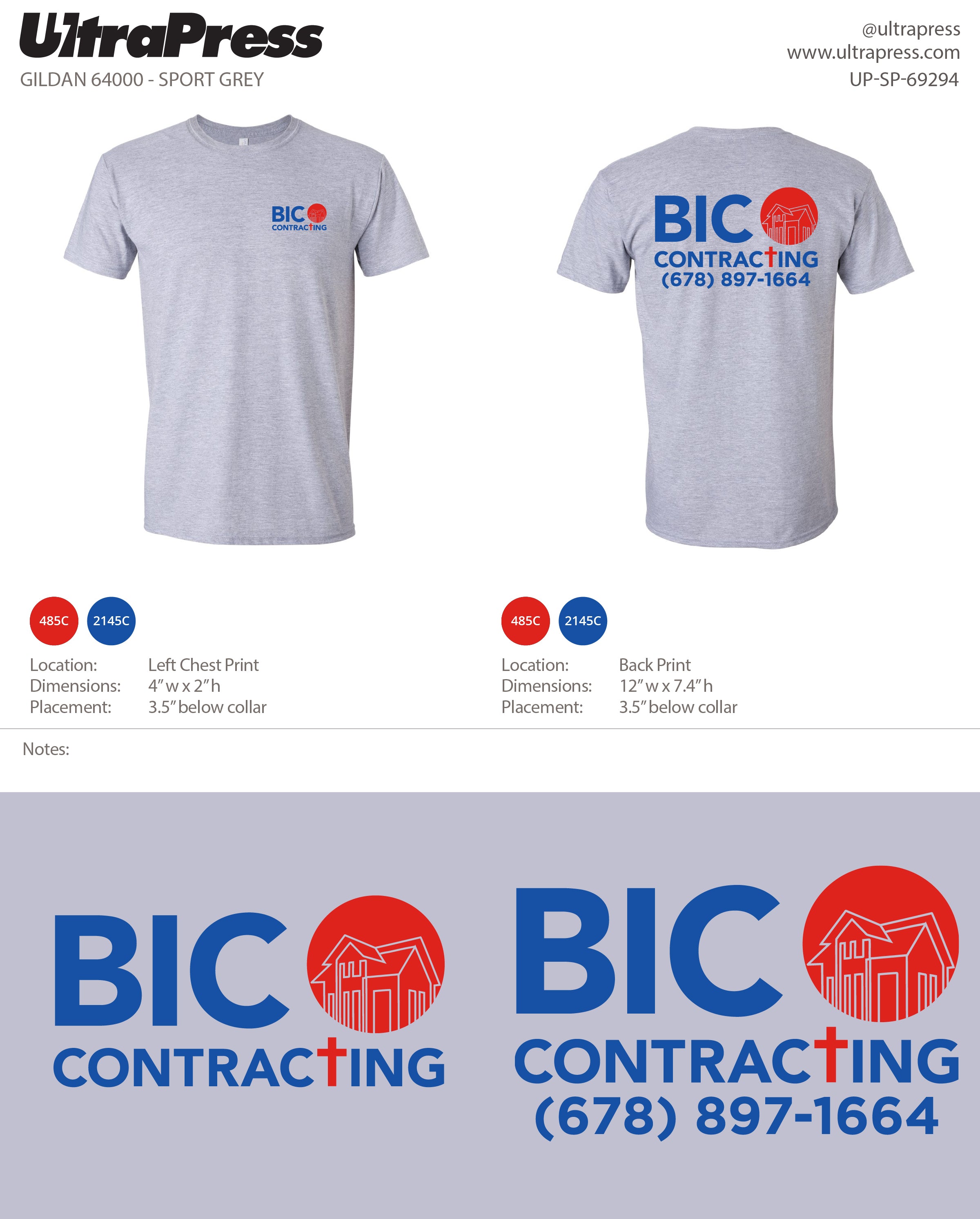 UP-SP-69294 BIC Contracting - John Pernes 100 Pieces Package (Bulk)