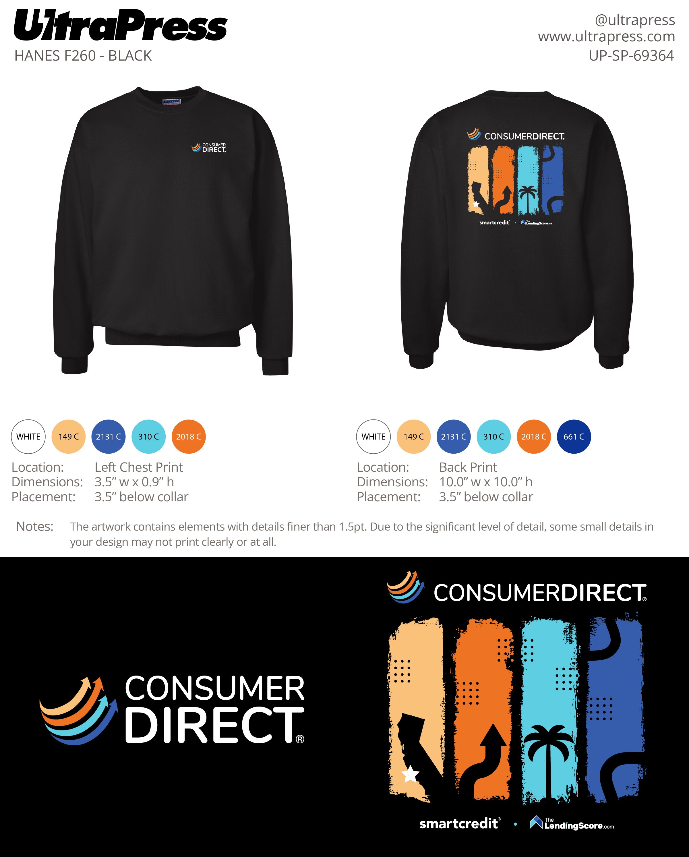 UP-SP-69364 Consumer Direct Partner Crewnecks - Maria Shahid 144 Min Qty (Bulk)