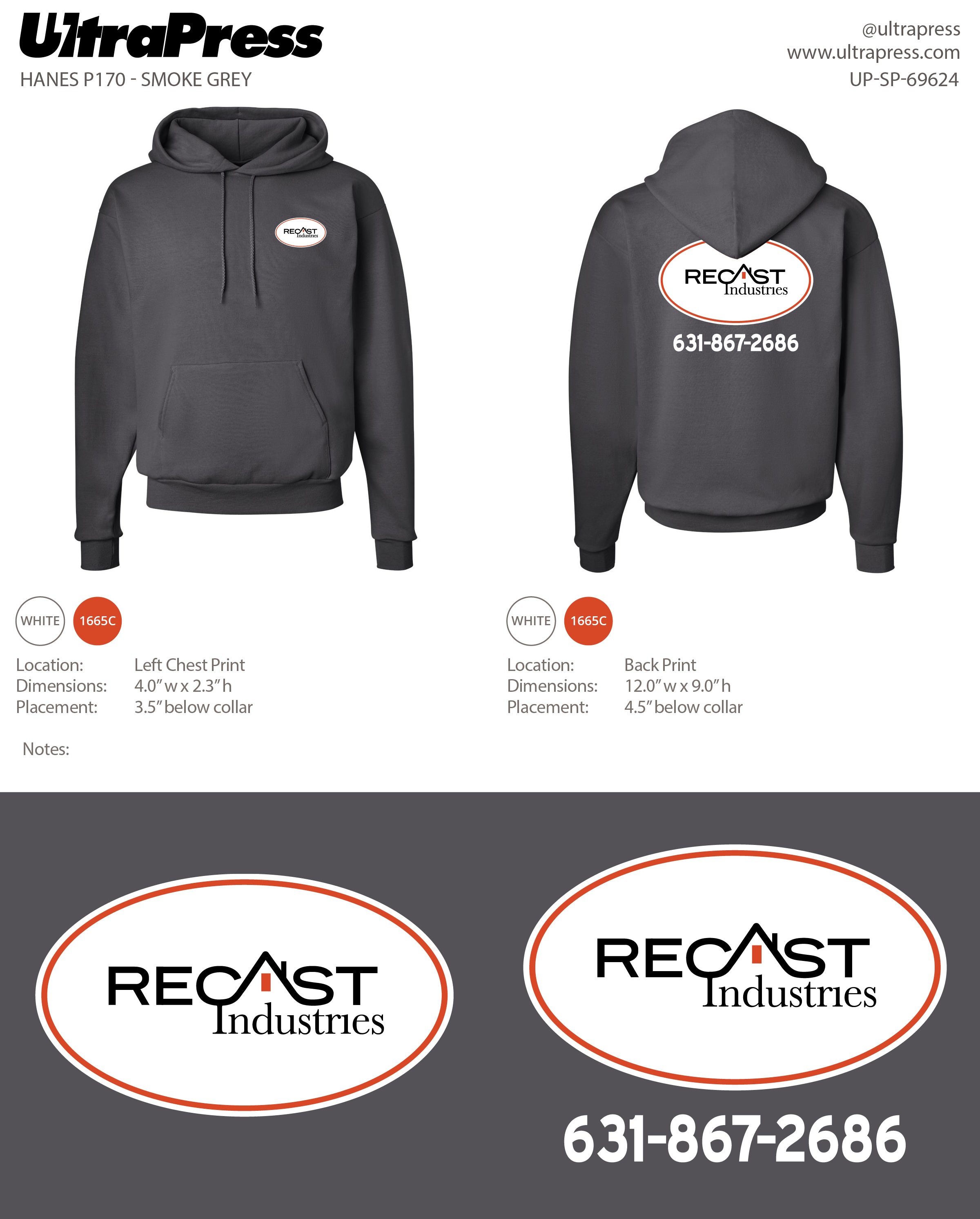 UP-SP-69624 Recast Industries - Christopher Arrigo - 48 Min Qty (Bulk)