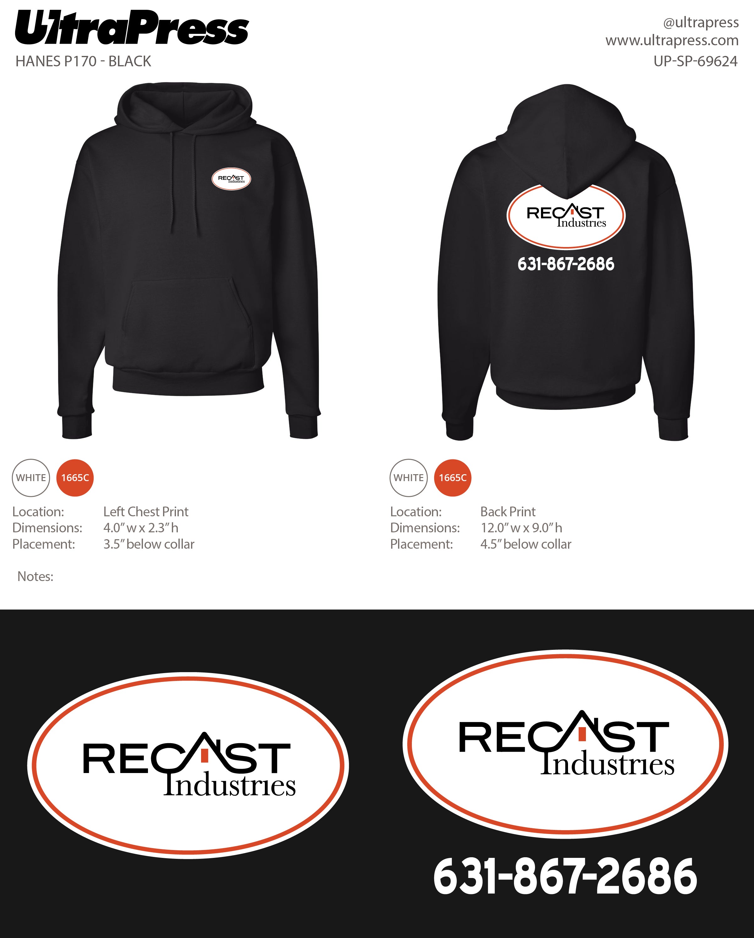 UP-SP-69624 Recast Industries - Christopher Arrigo - 48 Min Qty (Bulk)