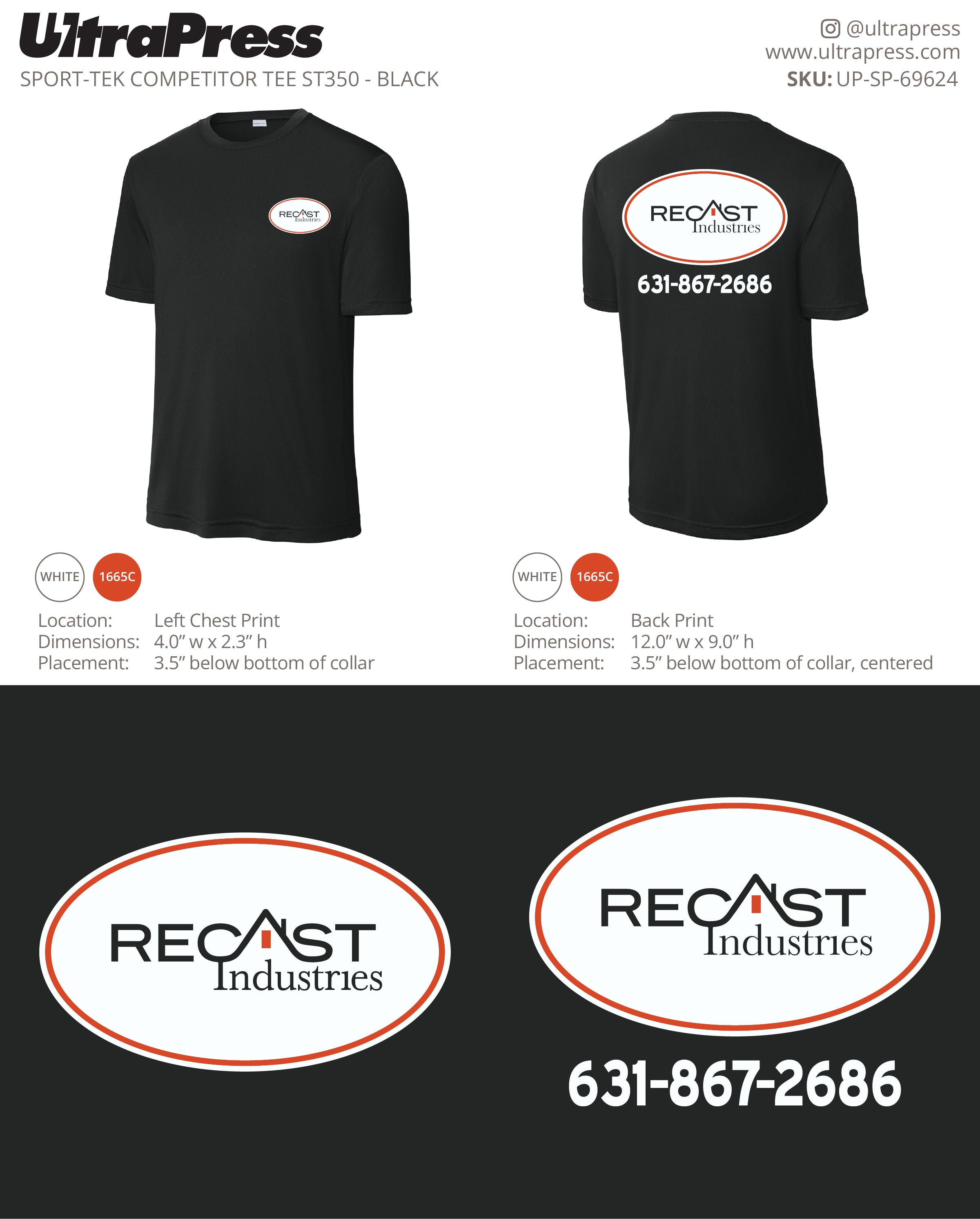 UP-SP-69624 Recast Industries SHIRTS - Scott Mackenzie 24 Min Qty (Bulk)