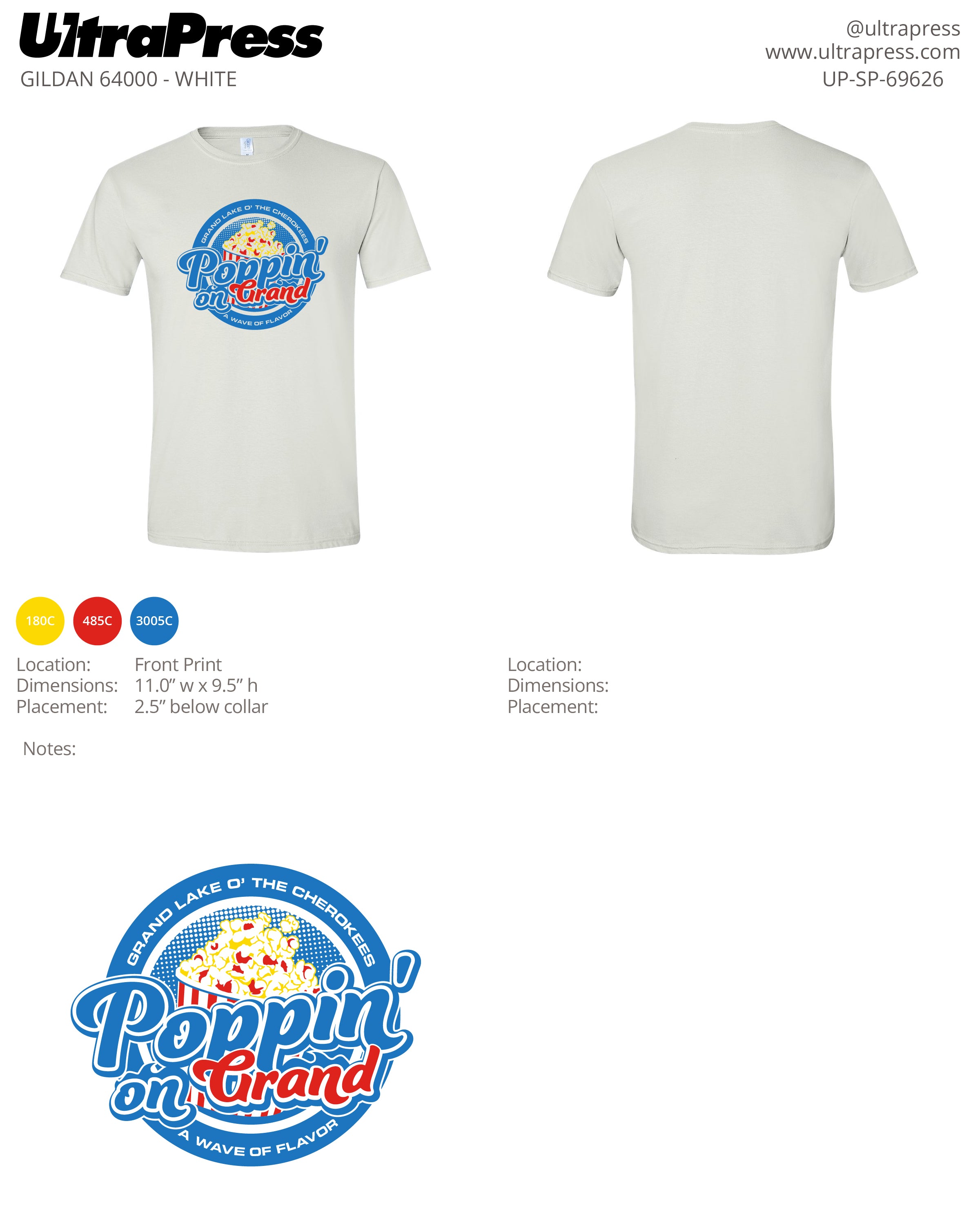 UP-SP-69626 Poppin' on Grand - Gigi Bell 100 Min Qty (Bulk)