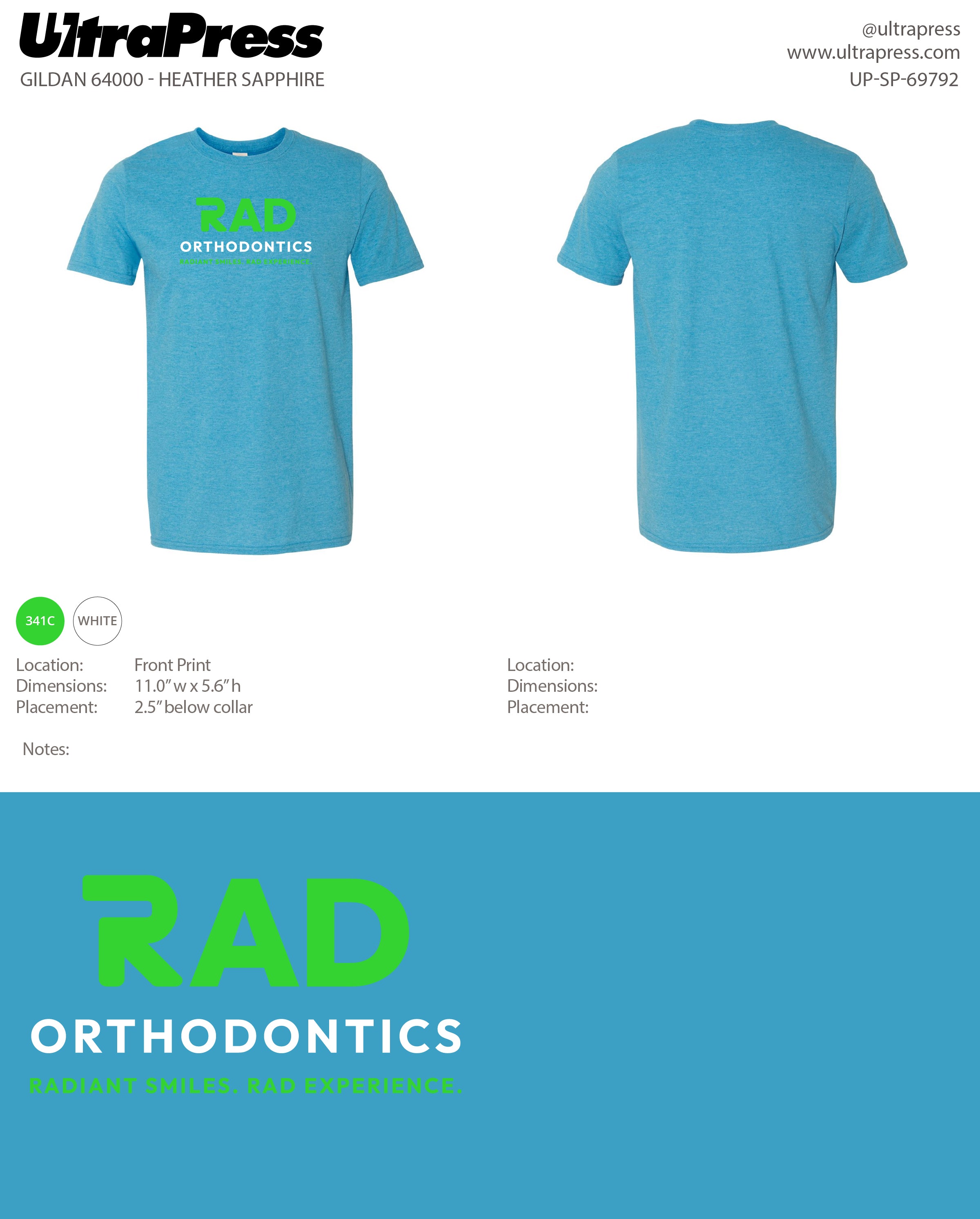 UP-SP-69792 RAD Orthodontics - Joseph Erickson 100-Piece Package (Bulk)