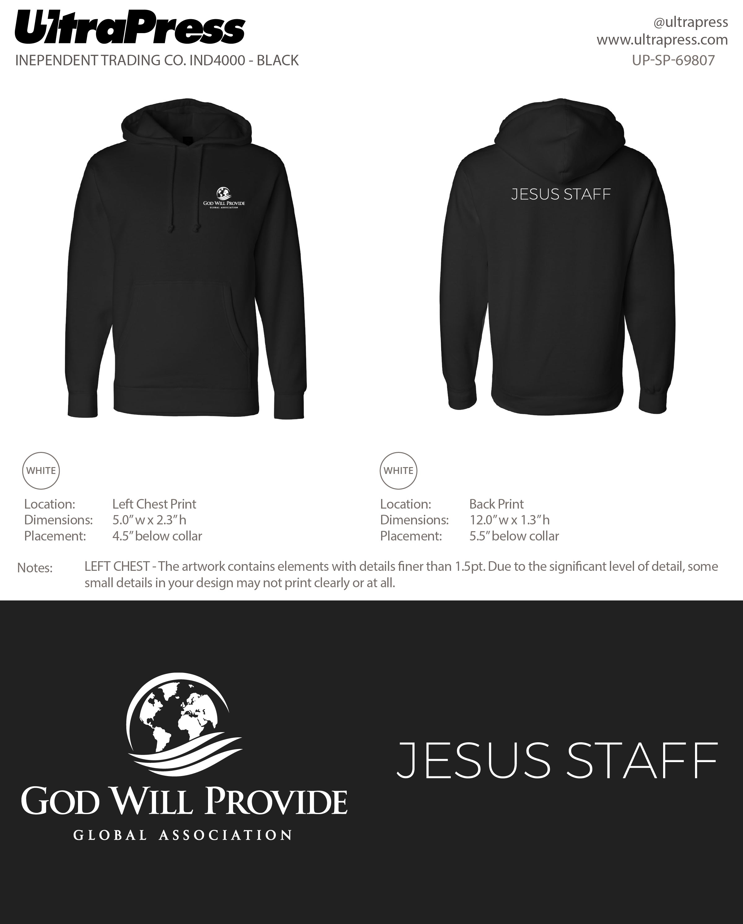 UP-SP-69807 Jesus Staff - Tony Gladkiy 24 Min Qty (Bulk)