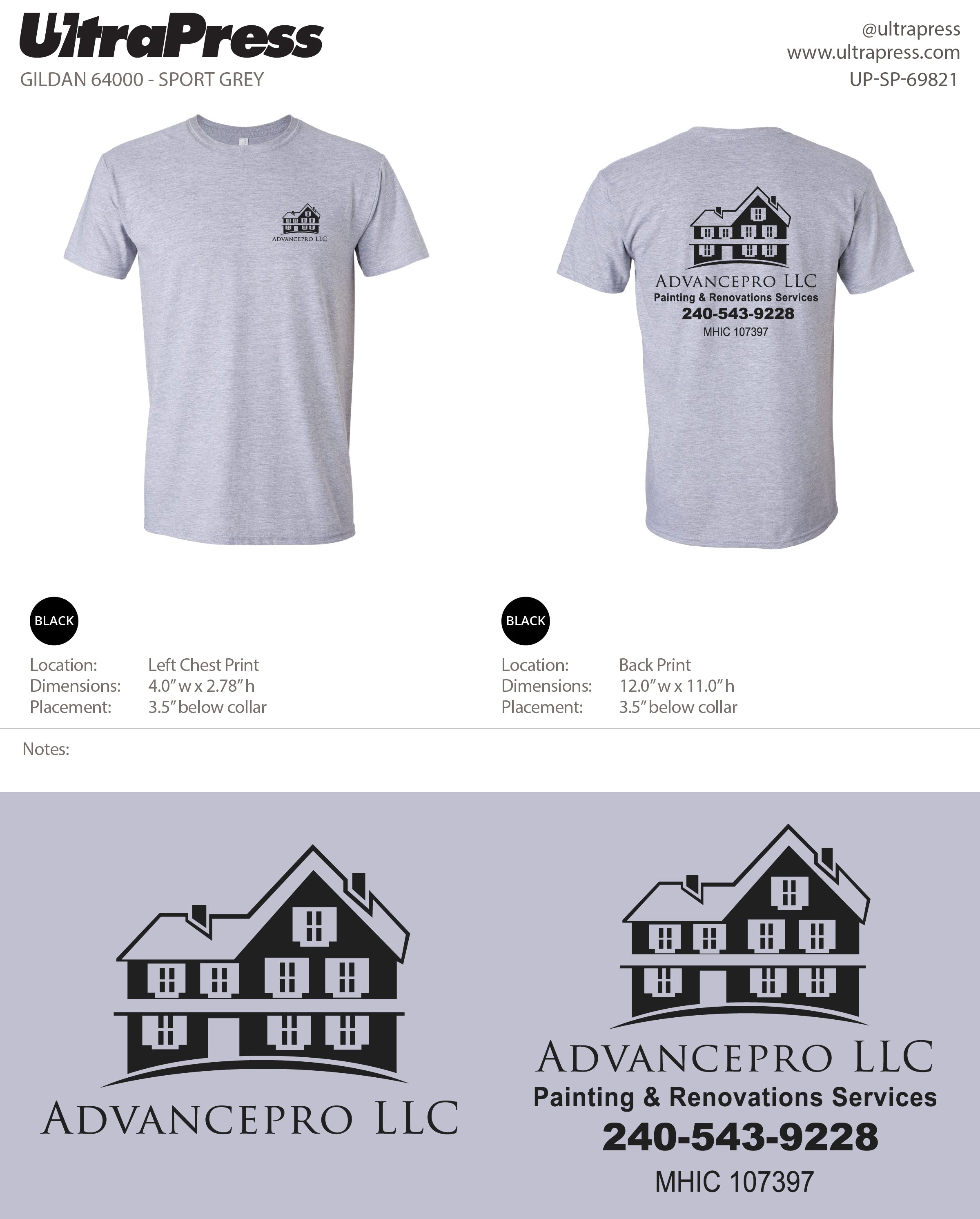 UP-SP-69821 ADVANCEPRO LLC - Jose Montufar 100 Pieces Package (Bulk)