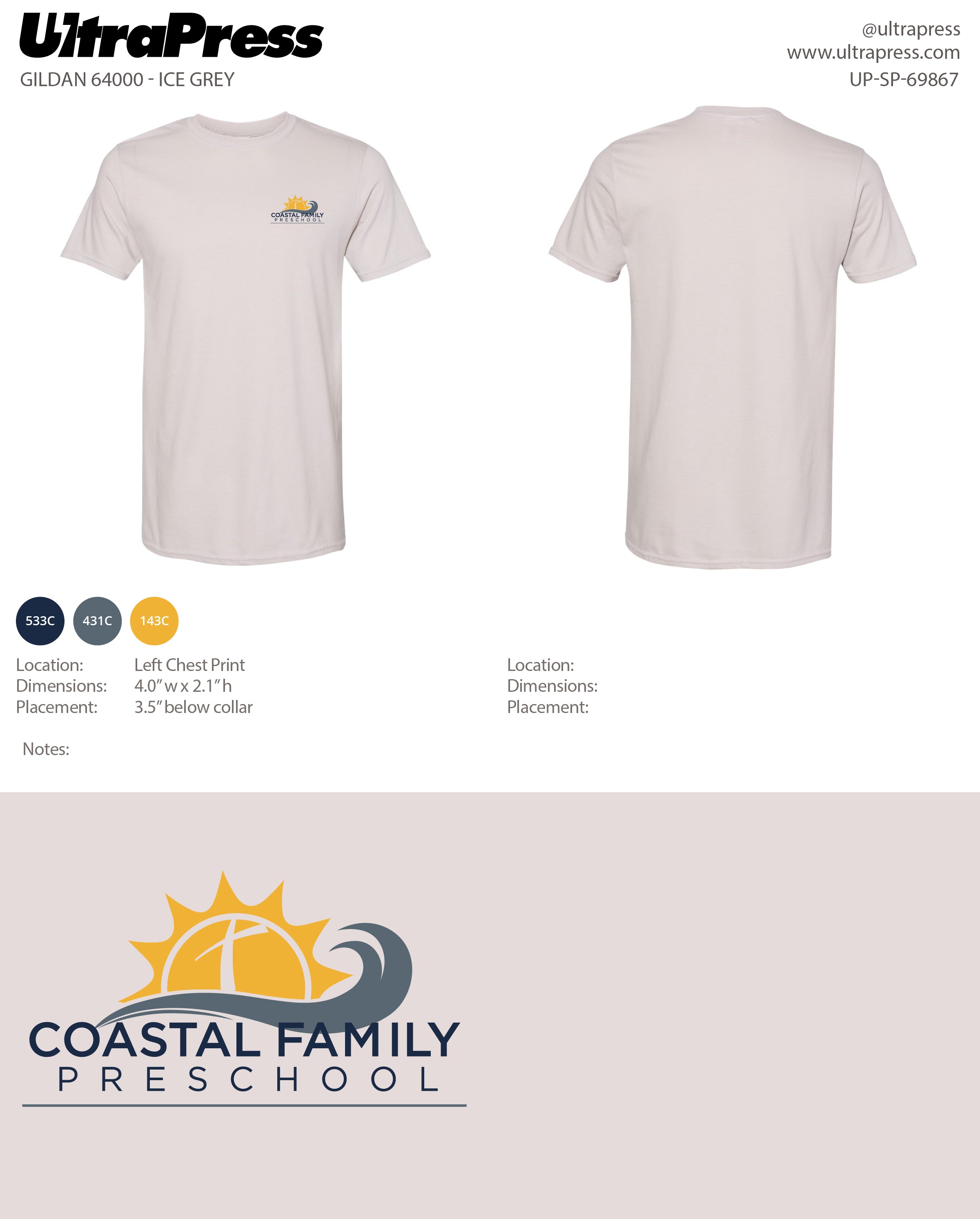 UP-SP-69867 Coastal Family Preschool - David Pennington 100 Min Qty (Bulk)