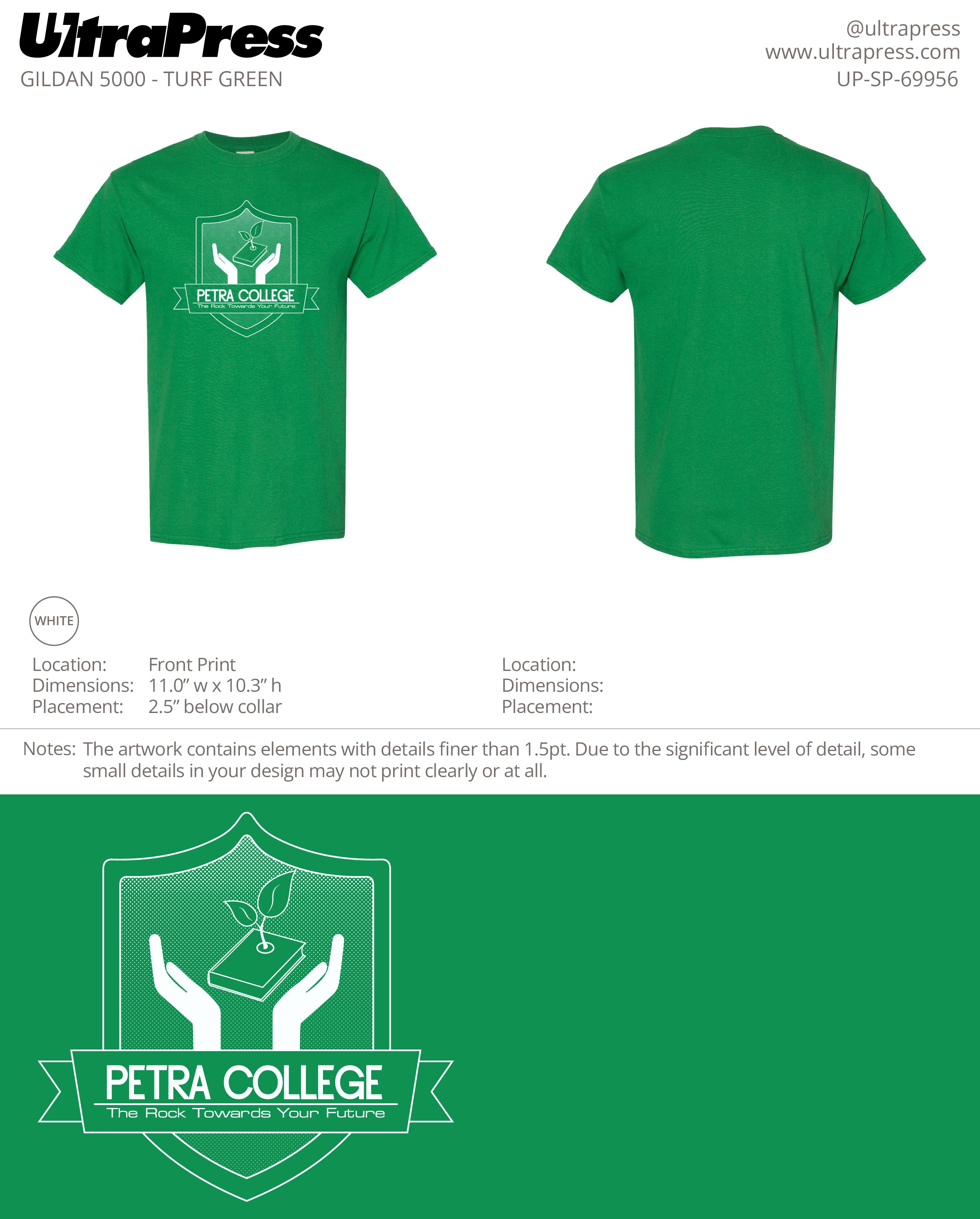 UP-SP-69956 Petra College - Omega Taylor 48 Min Qty (Bulk)