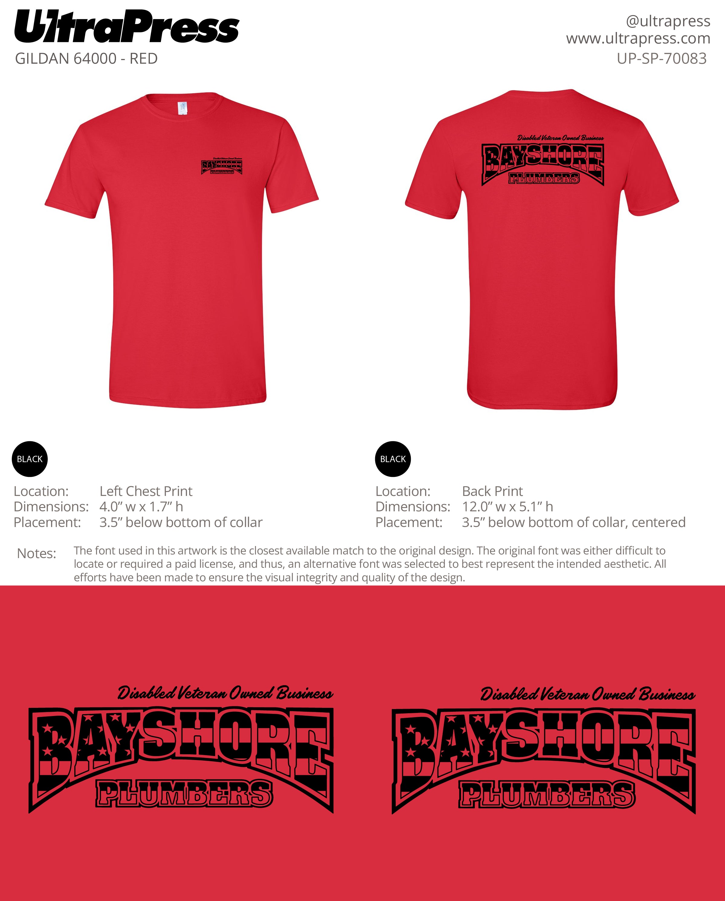 UP-SP-70083 Bayshore Plumbers - Sam Jimenez 100 Pieces Package (Bulk)