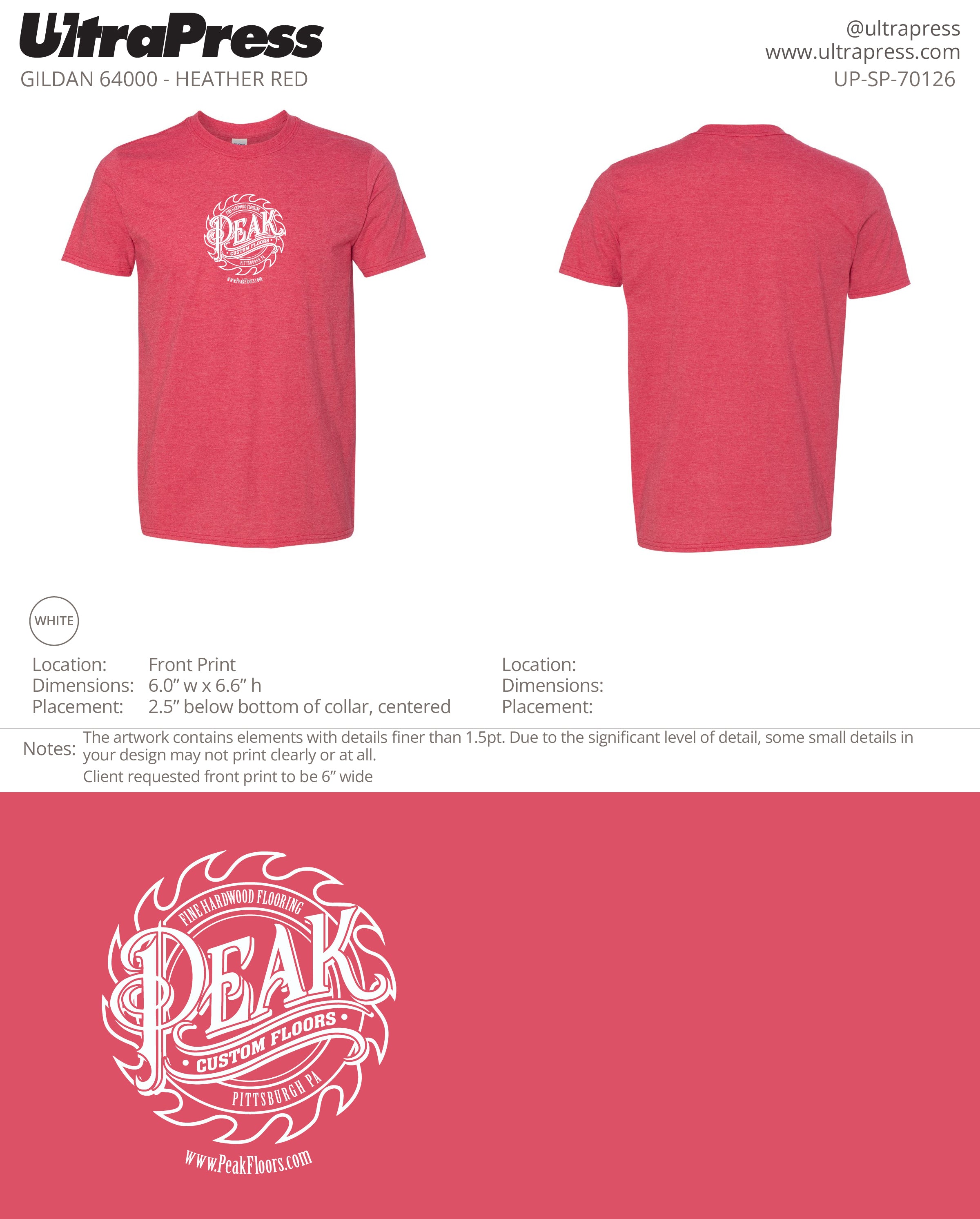 UP-SP-70126 Peak Custom Floors - Ron Urban 24 Min Qty (Bulk)