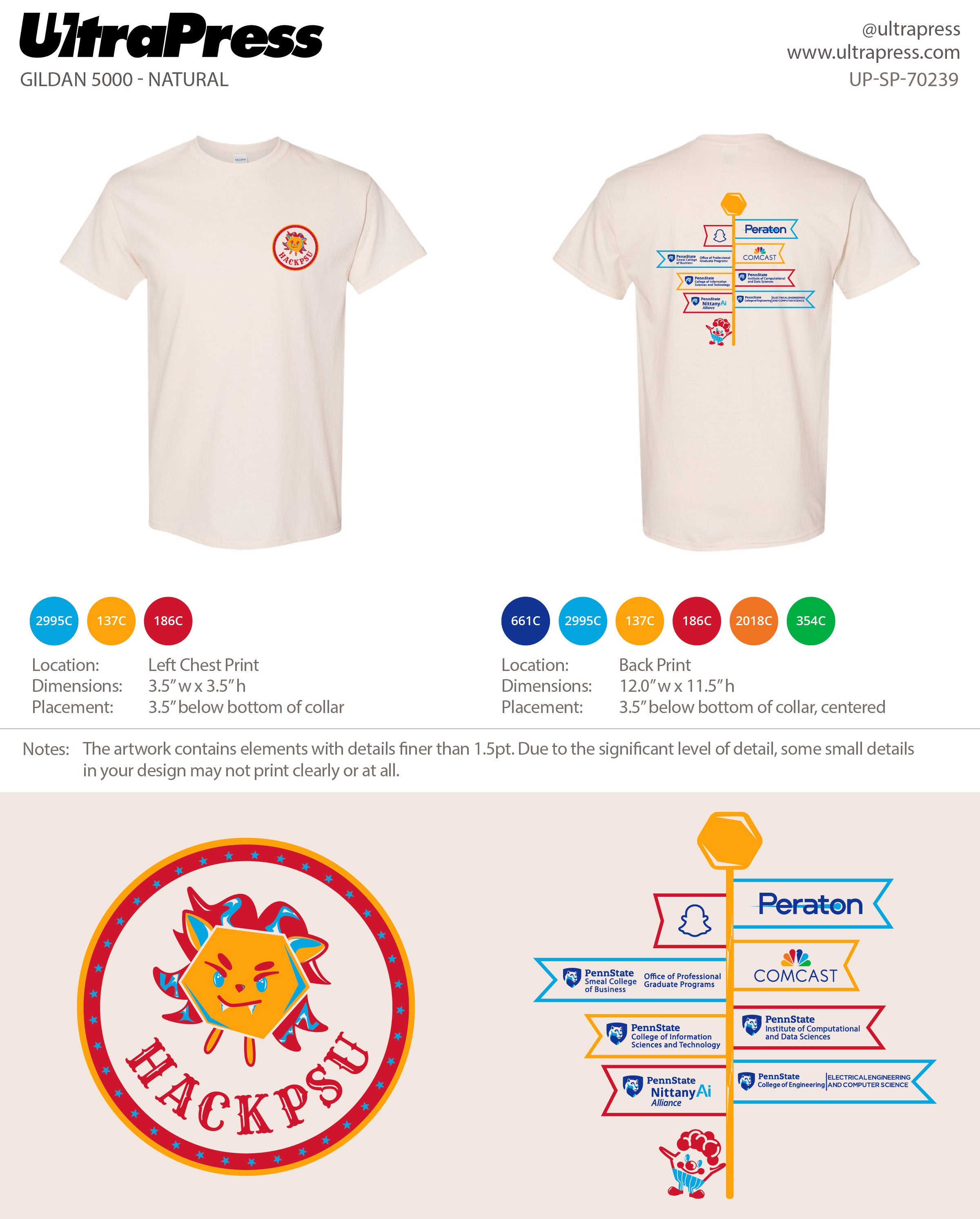 UP-SP-70239 HackPSU Fall '24 Participant - Bhavya Aplash 325 Min Qty (Bulk)