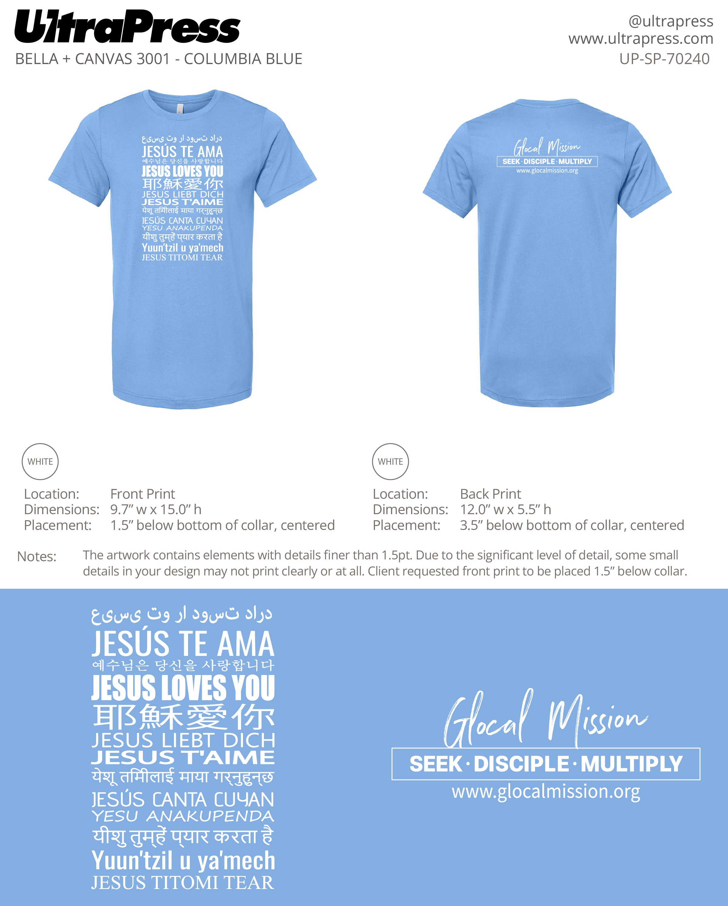 UP-SP-70240 Glocal Mission - David Kim 100 Pieces Package (Bulk)