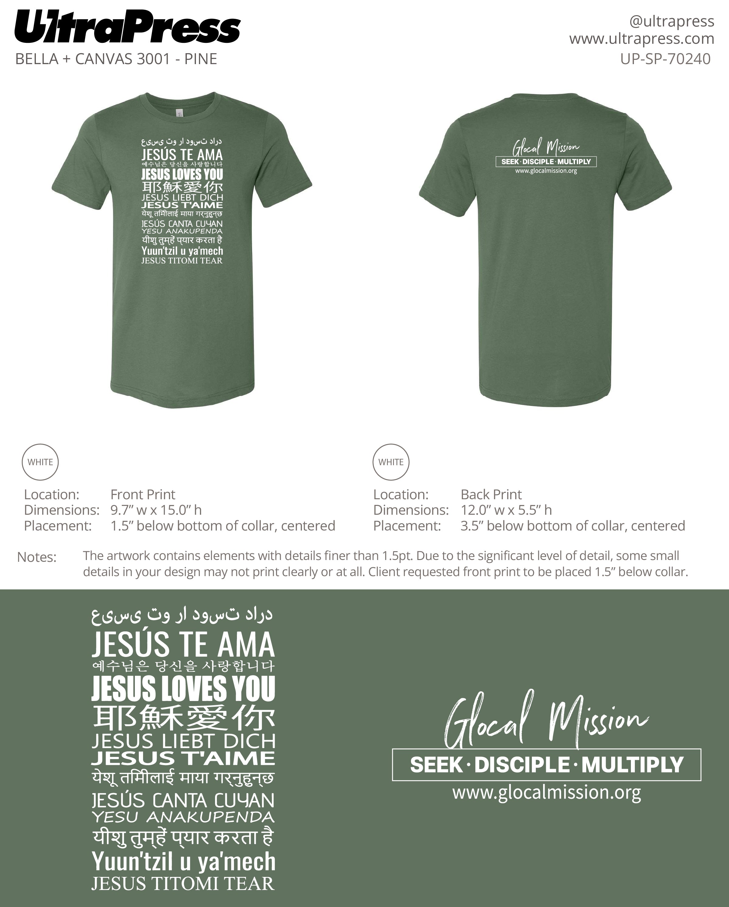 UP-SP-70240 Glocal Mission - David Kim 100 Pieces Package (Bulk)