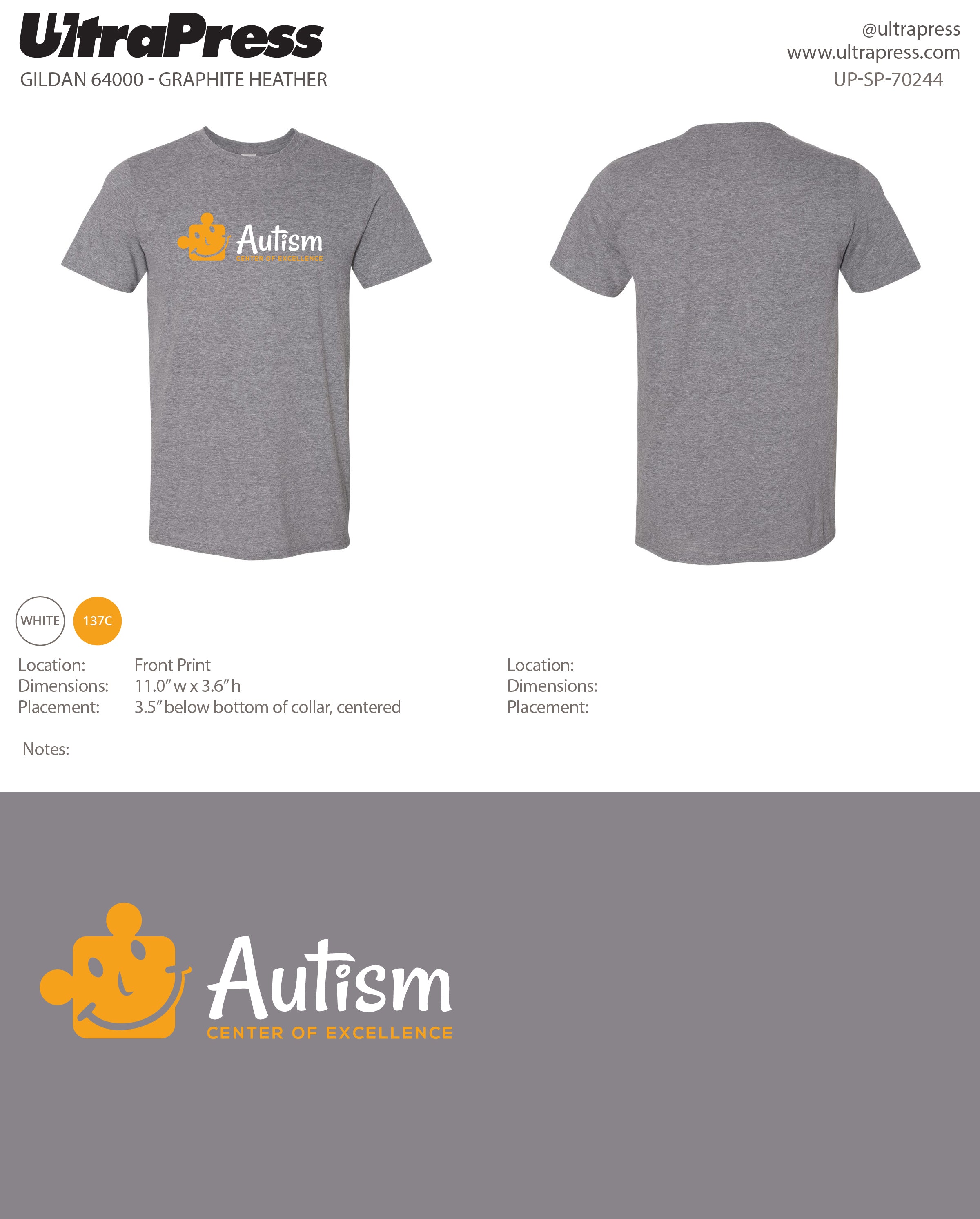 UP-SP-70244 Autism Center Of Excellence - Iesha Goindi 100 Pieces Package (Bulk)